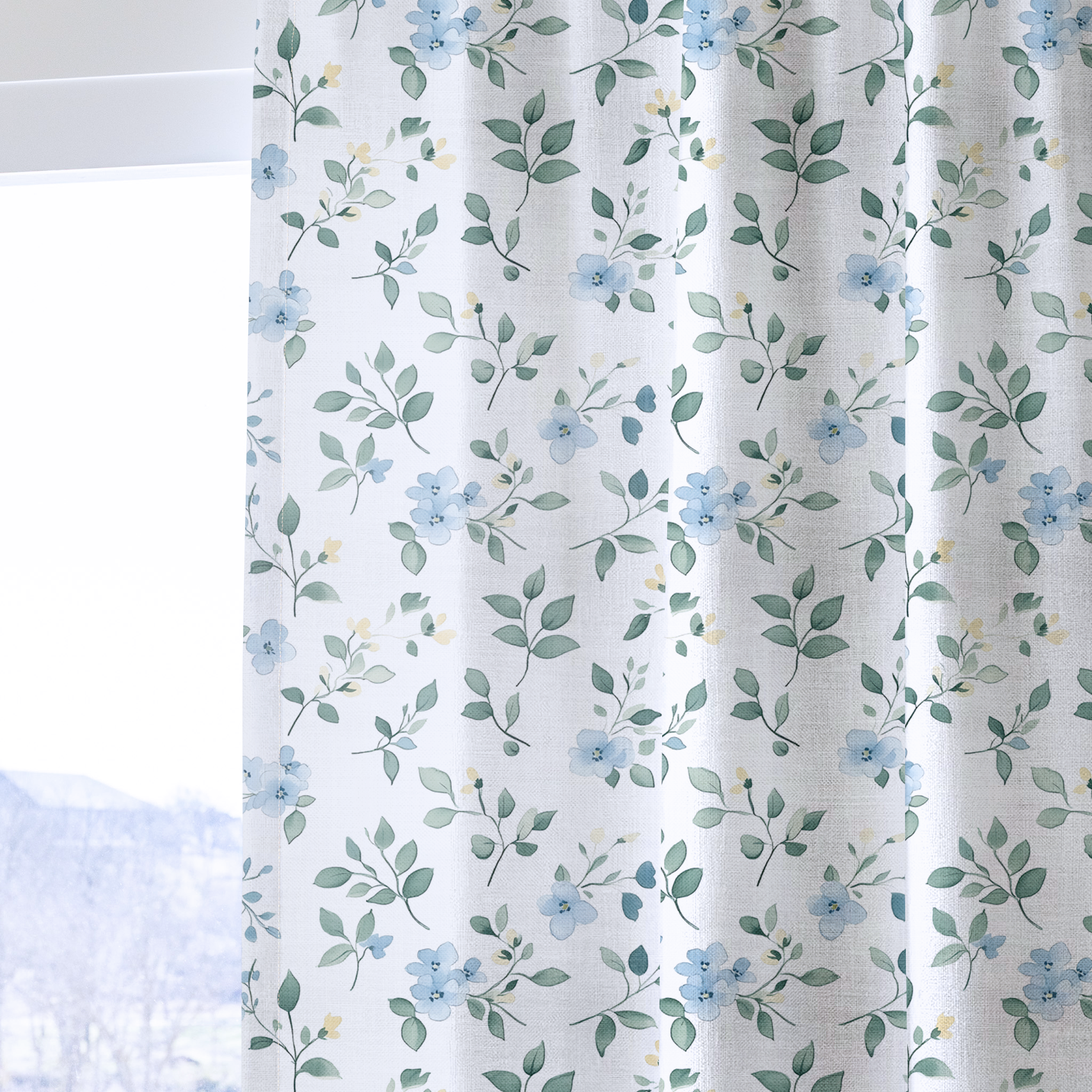 Bluebell Whimsy - Drapery — one panel