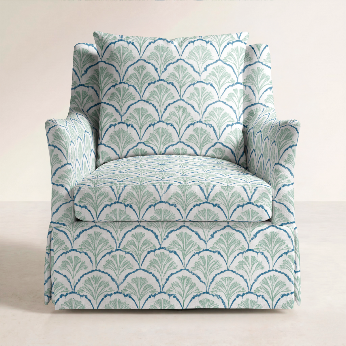 The Eleanor Chair in Hint Of Lime Sprouts