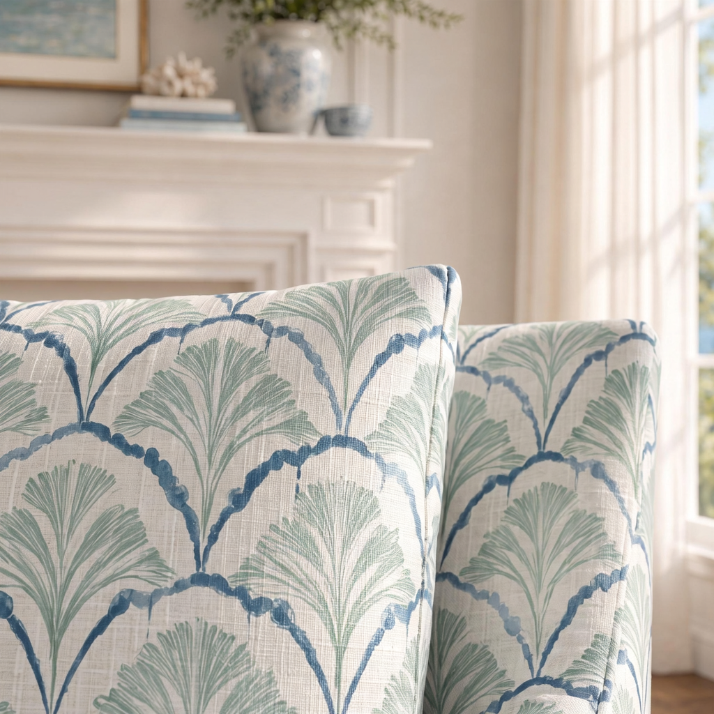 The Eleanor Chair in Hint Of Lime Sprouts