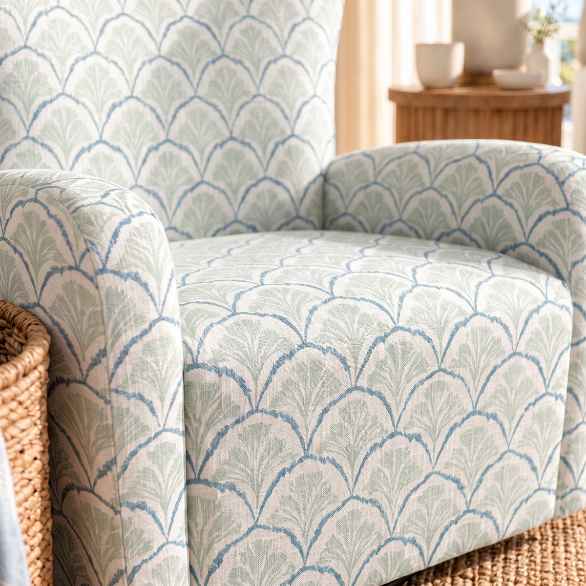 The Winston Chair in Hint Of Lime Sprouts
