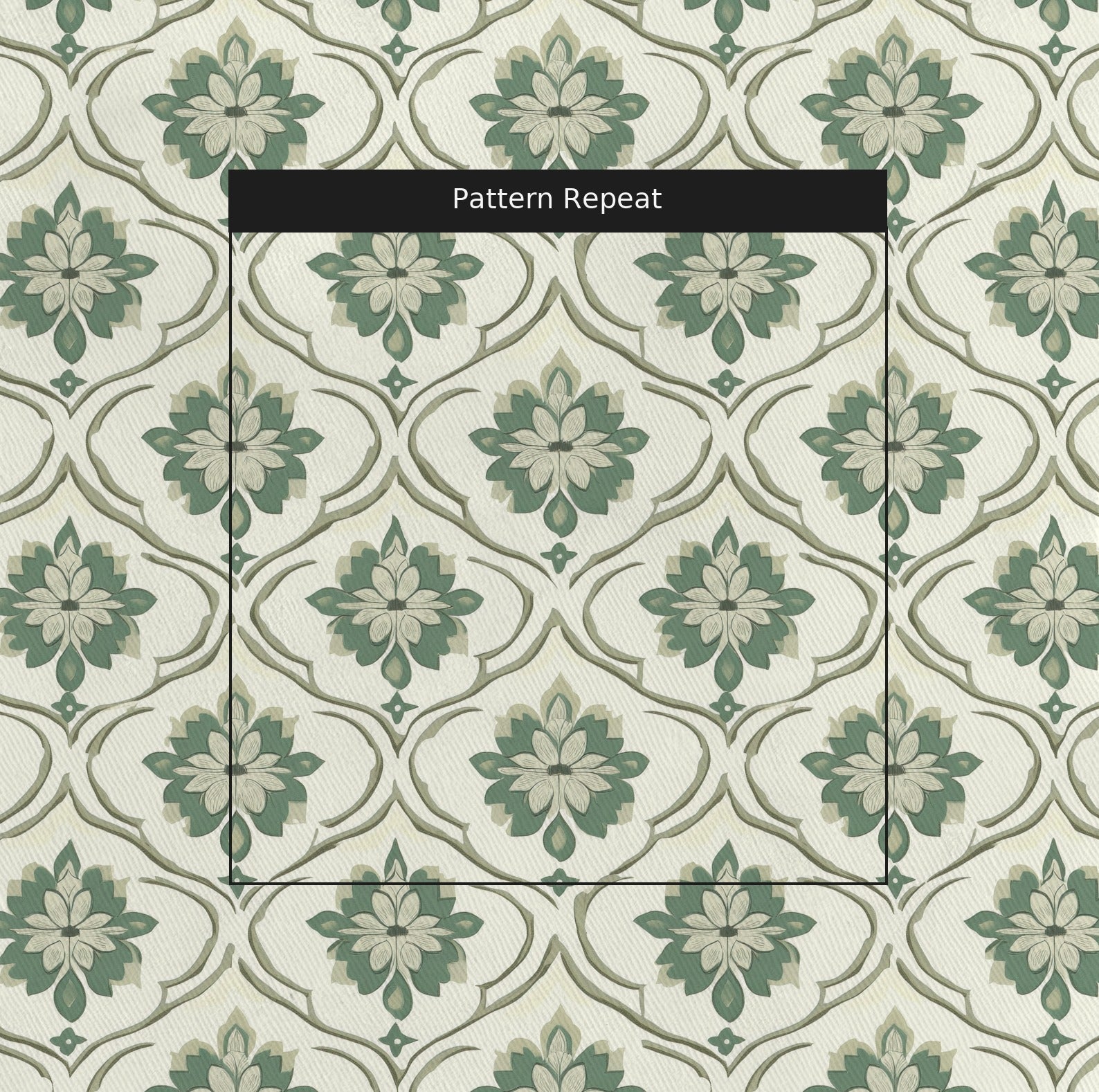 Table for Mabel Fabric by the Yard — pattern repeat