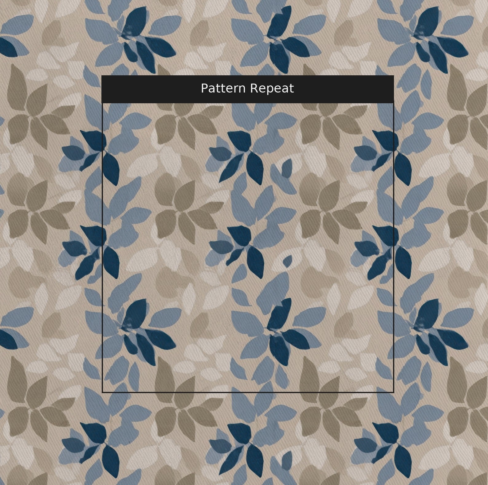 Harbor Petal Fabric by the Yard — pattern repeat