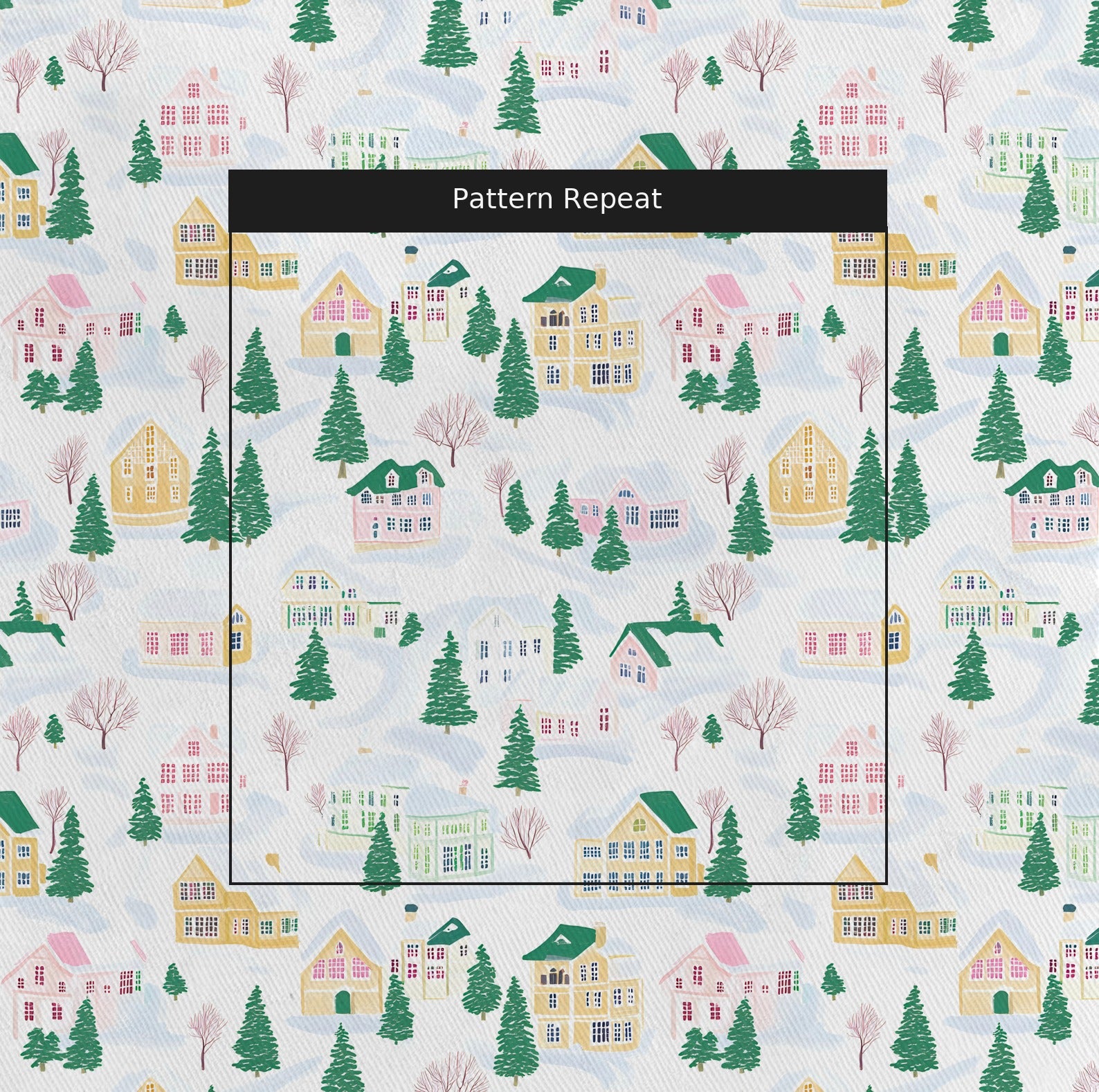 Vail Village Fabric by the Yard — pattern repeat