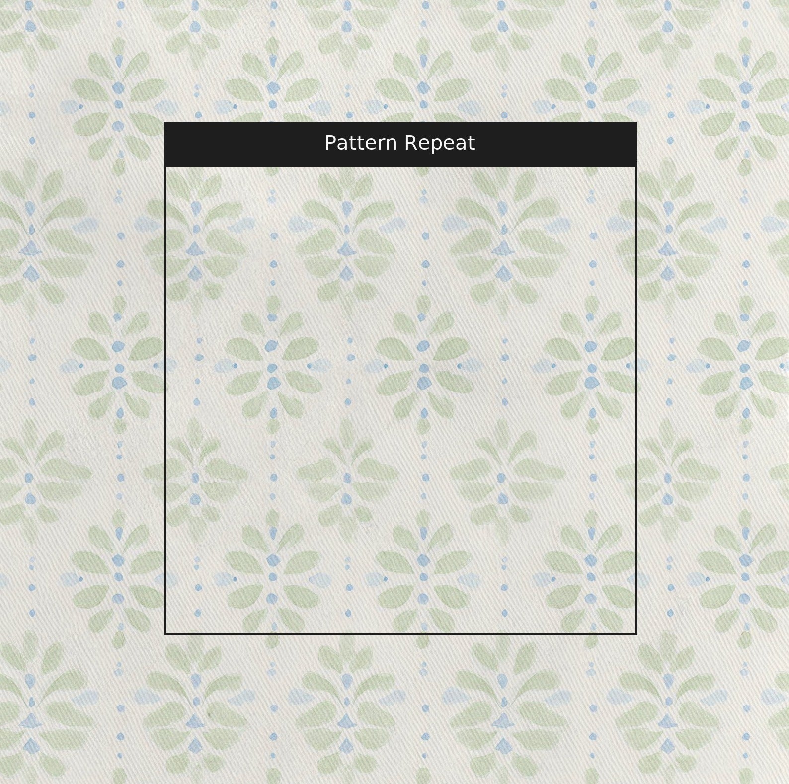 Rose Tea Fabric by the Yard — pattern repeat
