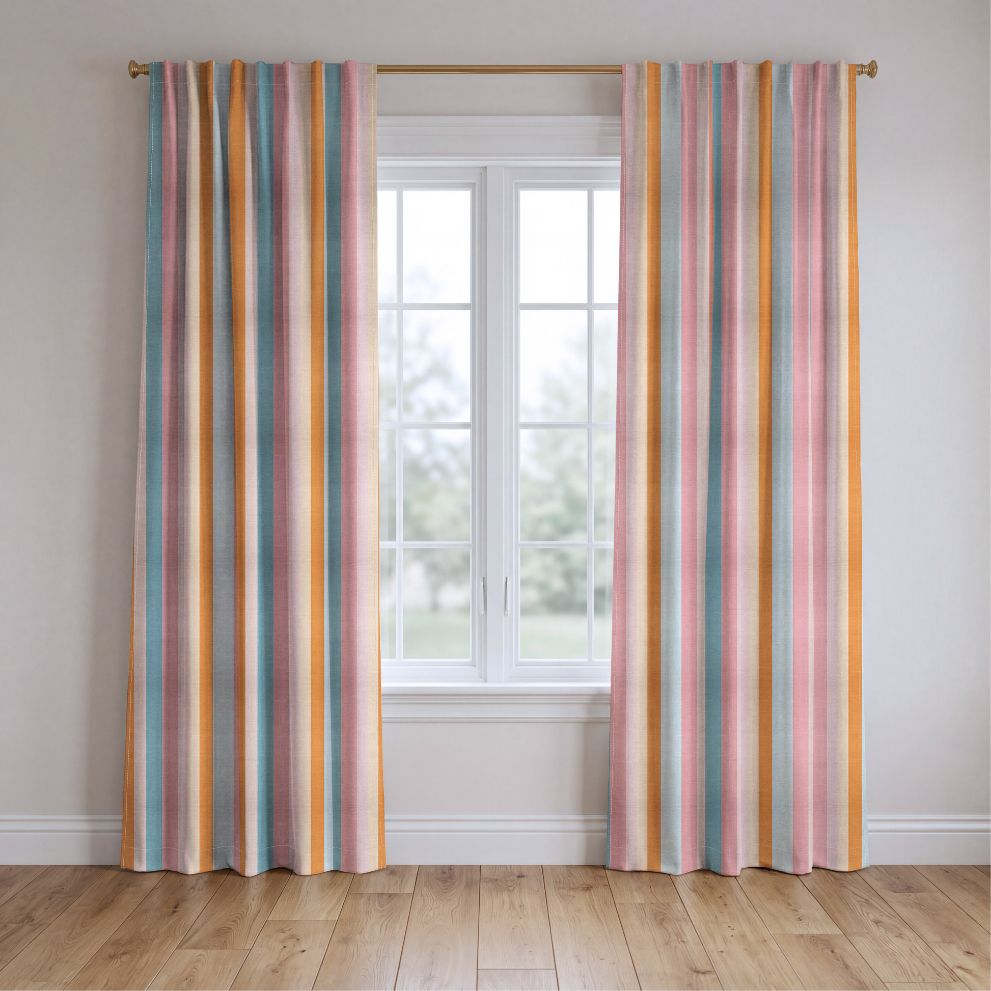 Vintage Vibes - Drapery — two panels