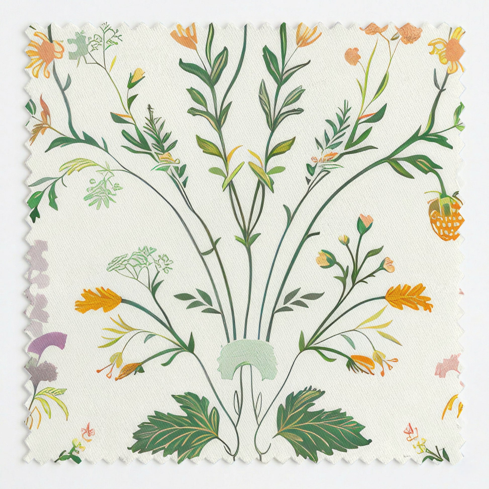 Herbal Tapestry Fabric by the Yard