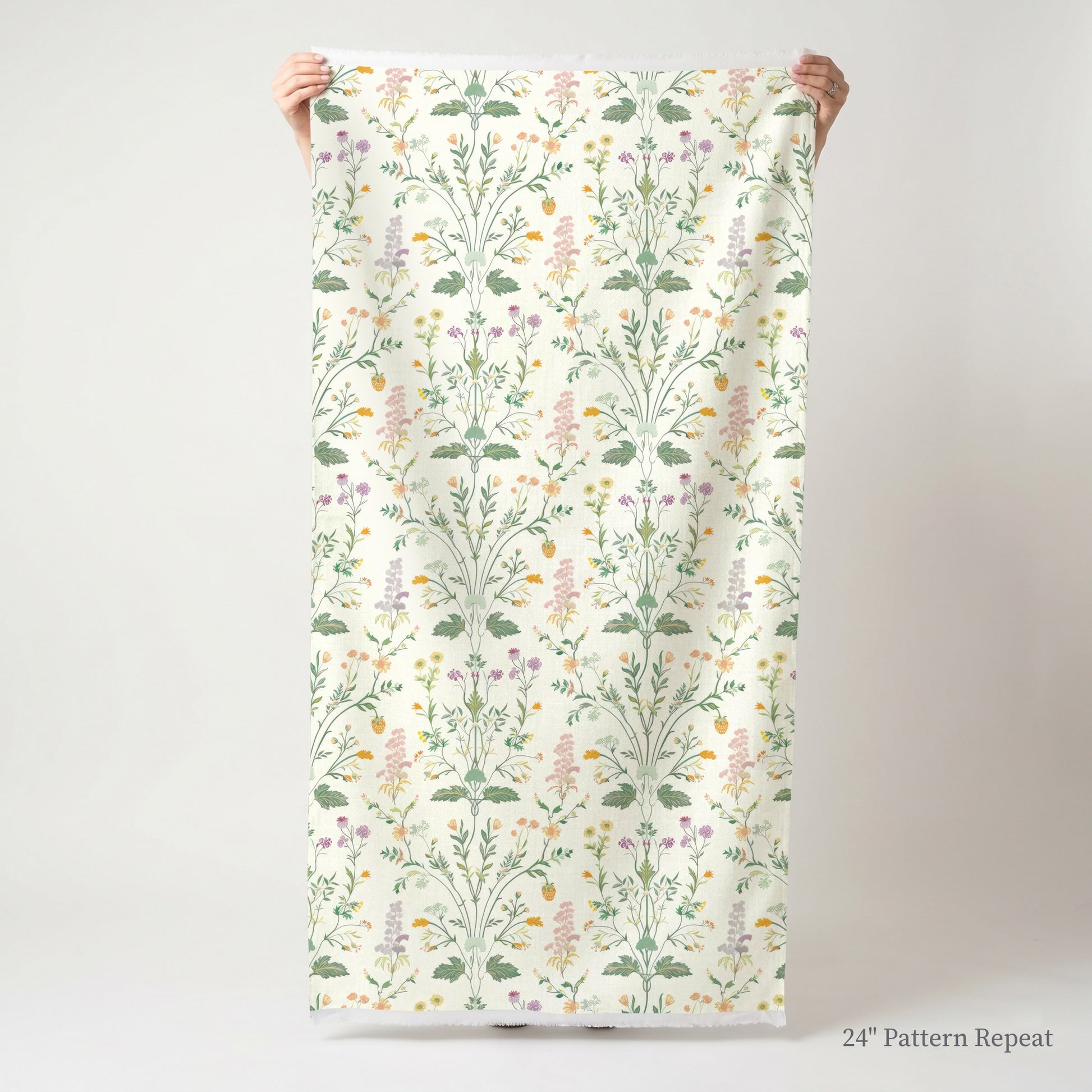 Herbal Tapestry Fabric by the Yard