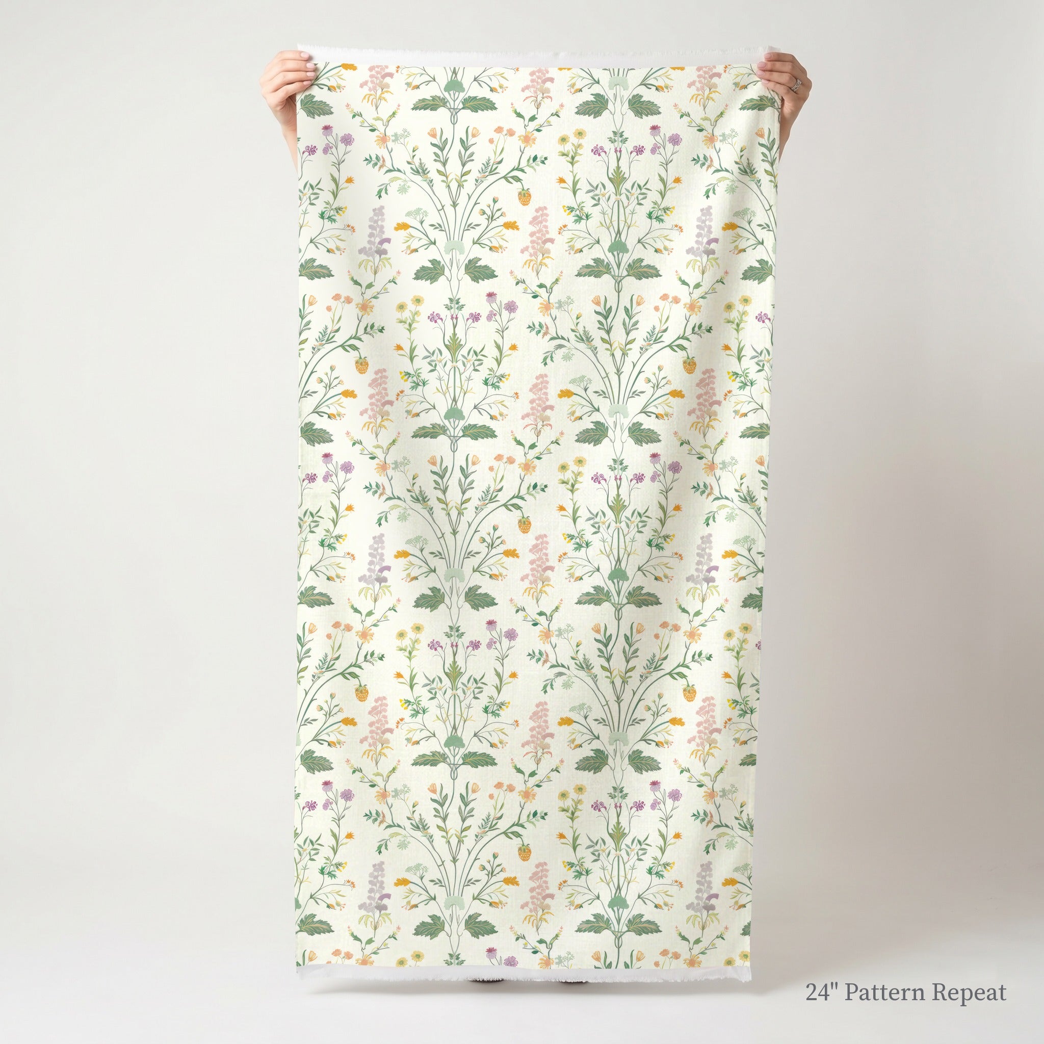 Herbal Tapestry Fabric by the Yard