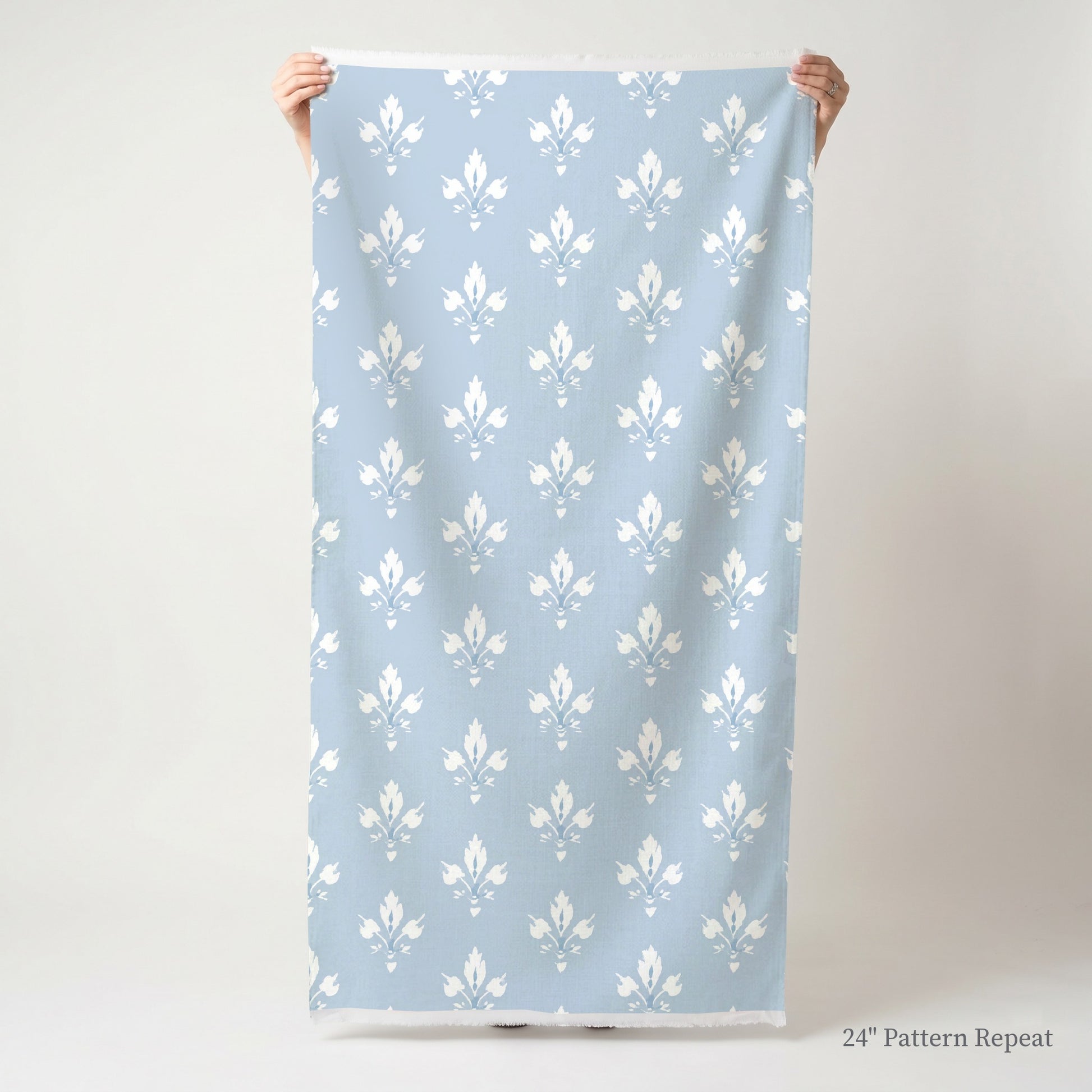 Bluebell Crest Fabric by the Yard