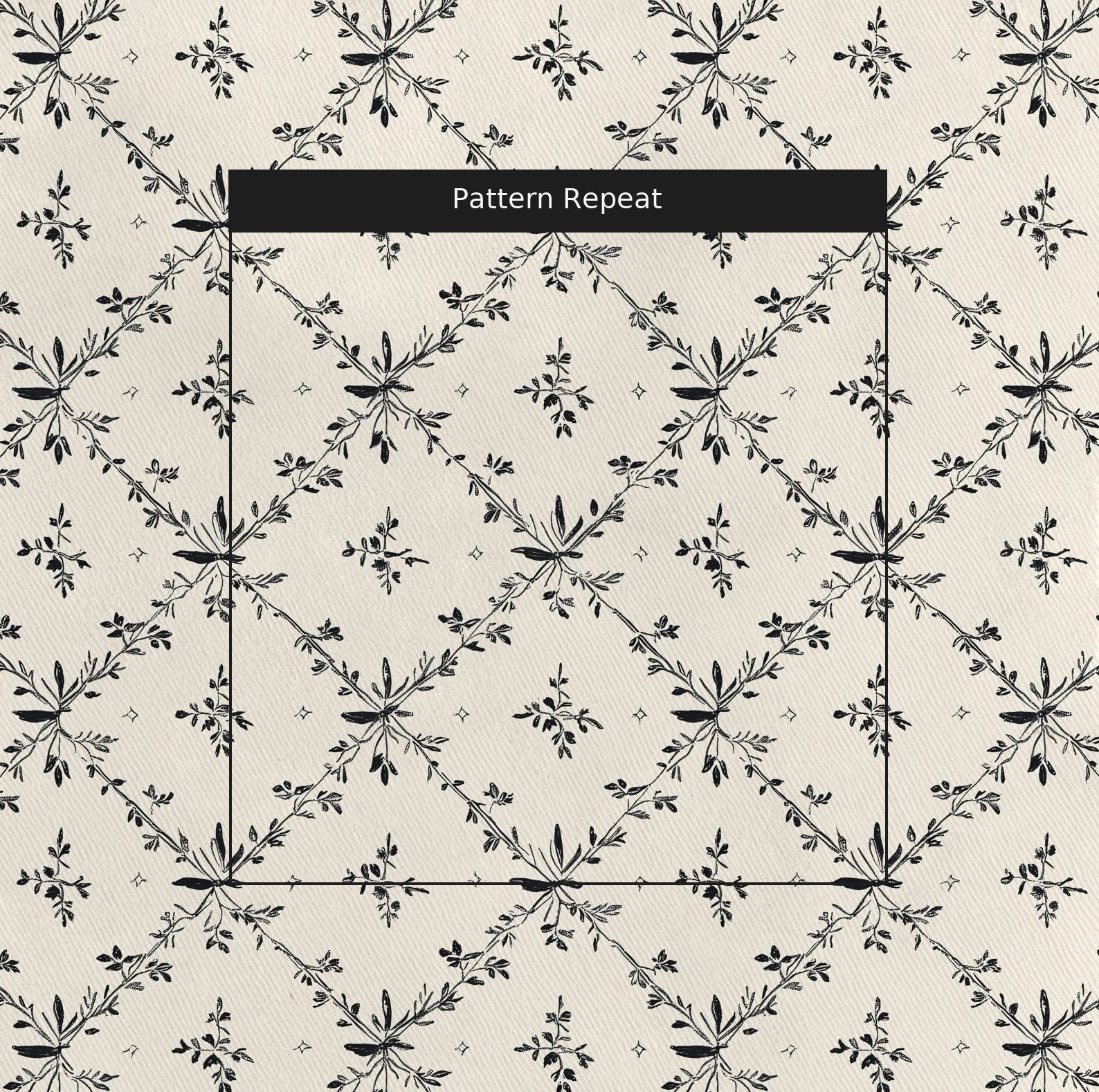 Blackberry Lace Fabric by the Yard — pattern repeat