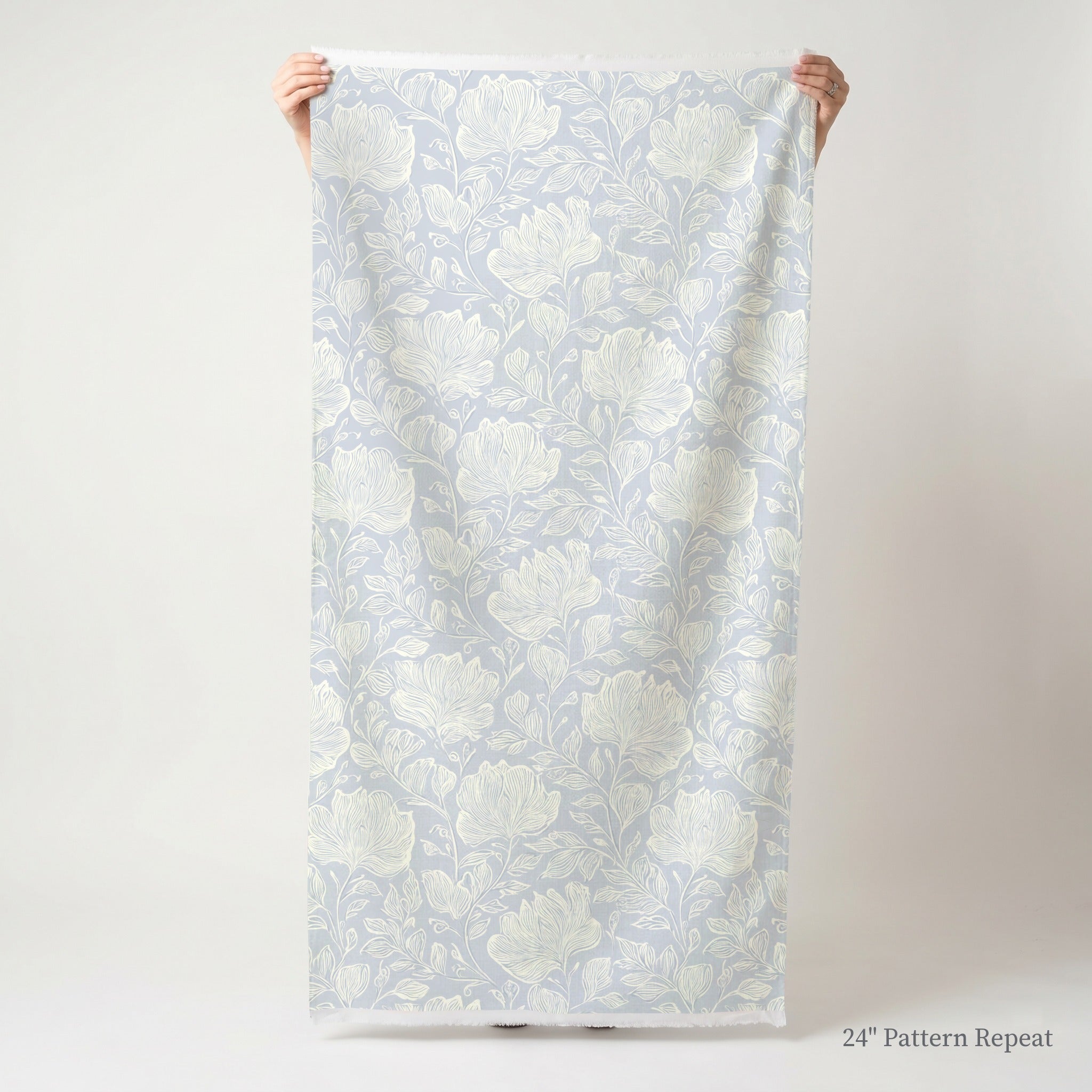 Muted Periwinkle Fabric by the Yard