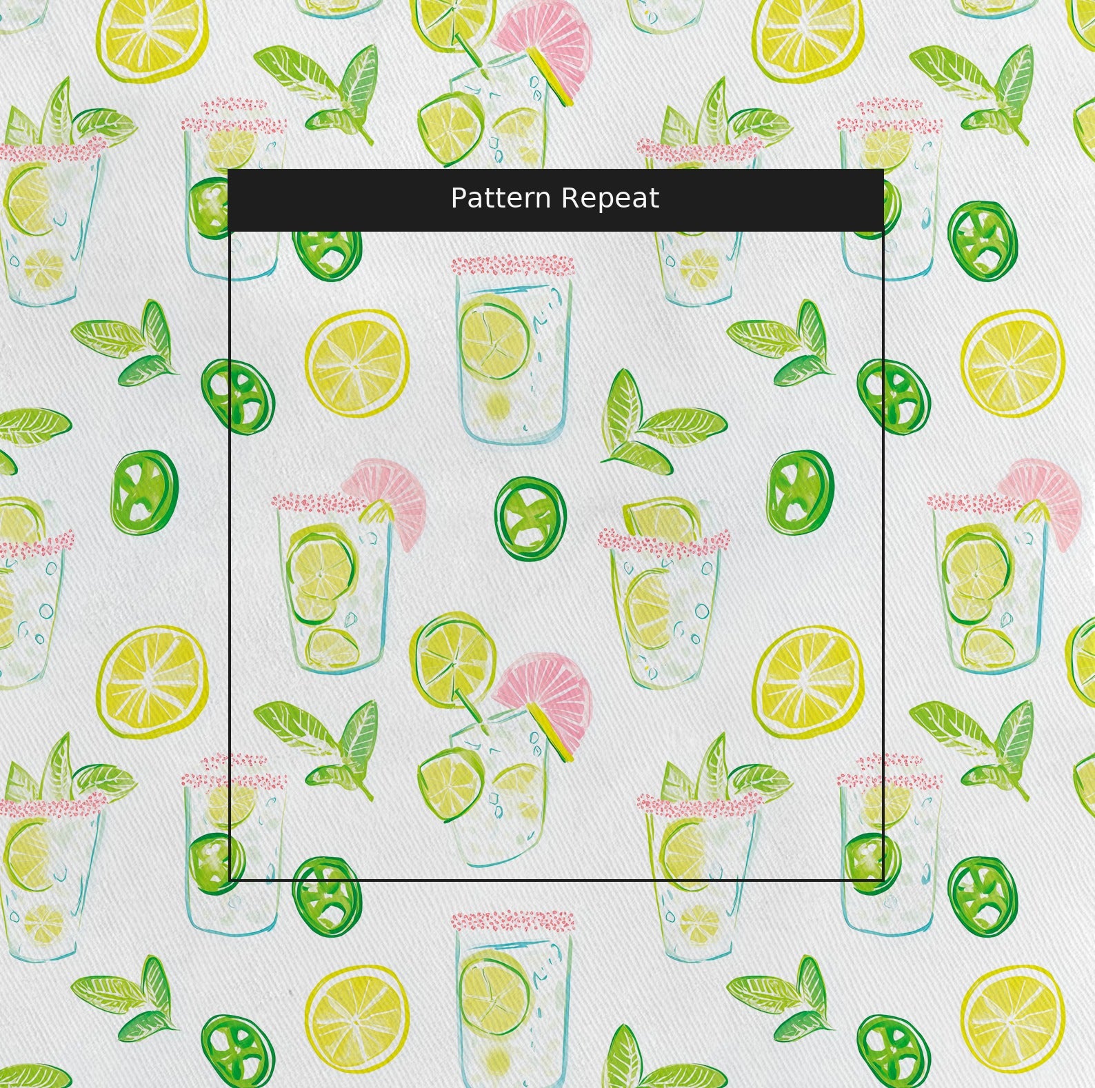 Extra Spicy Fabric by the Yard — pattern repeat