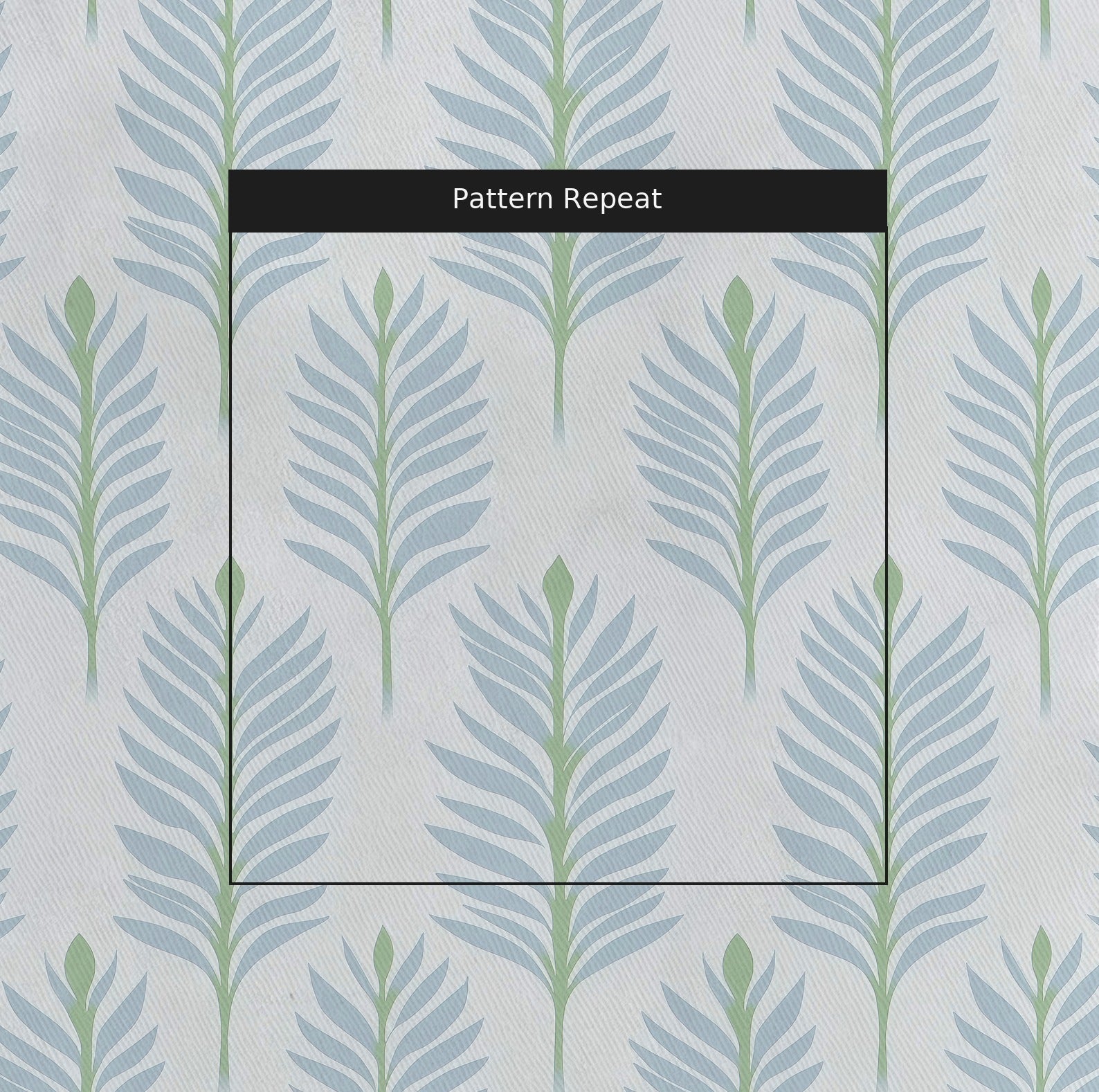 Palm Promenade Fabric by the Yard — pattern repeat