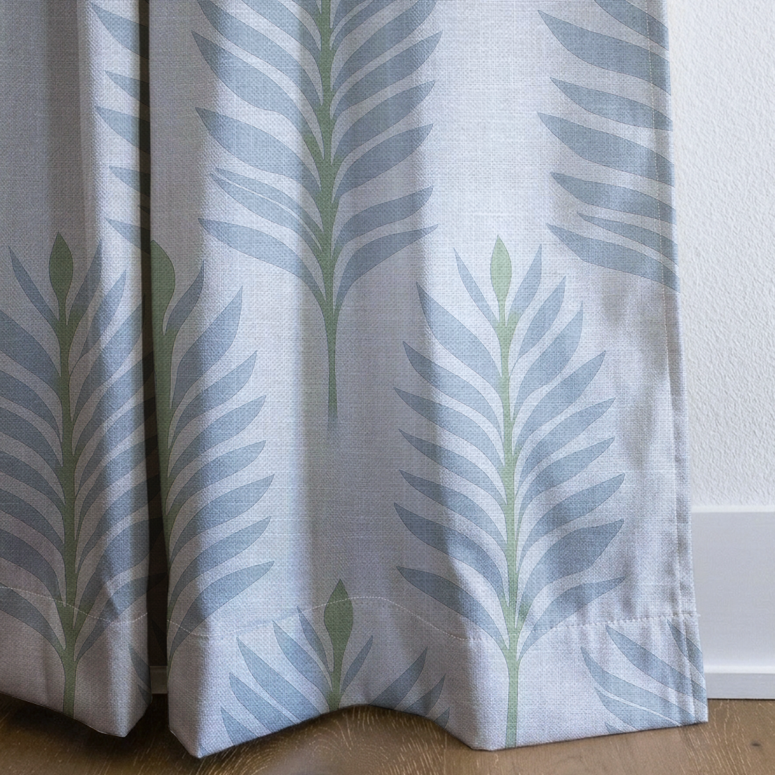 Palm Promenade - Drapery — corner closeup