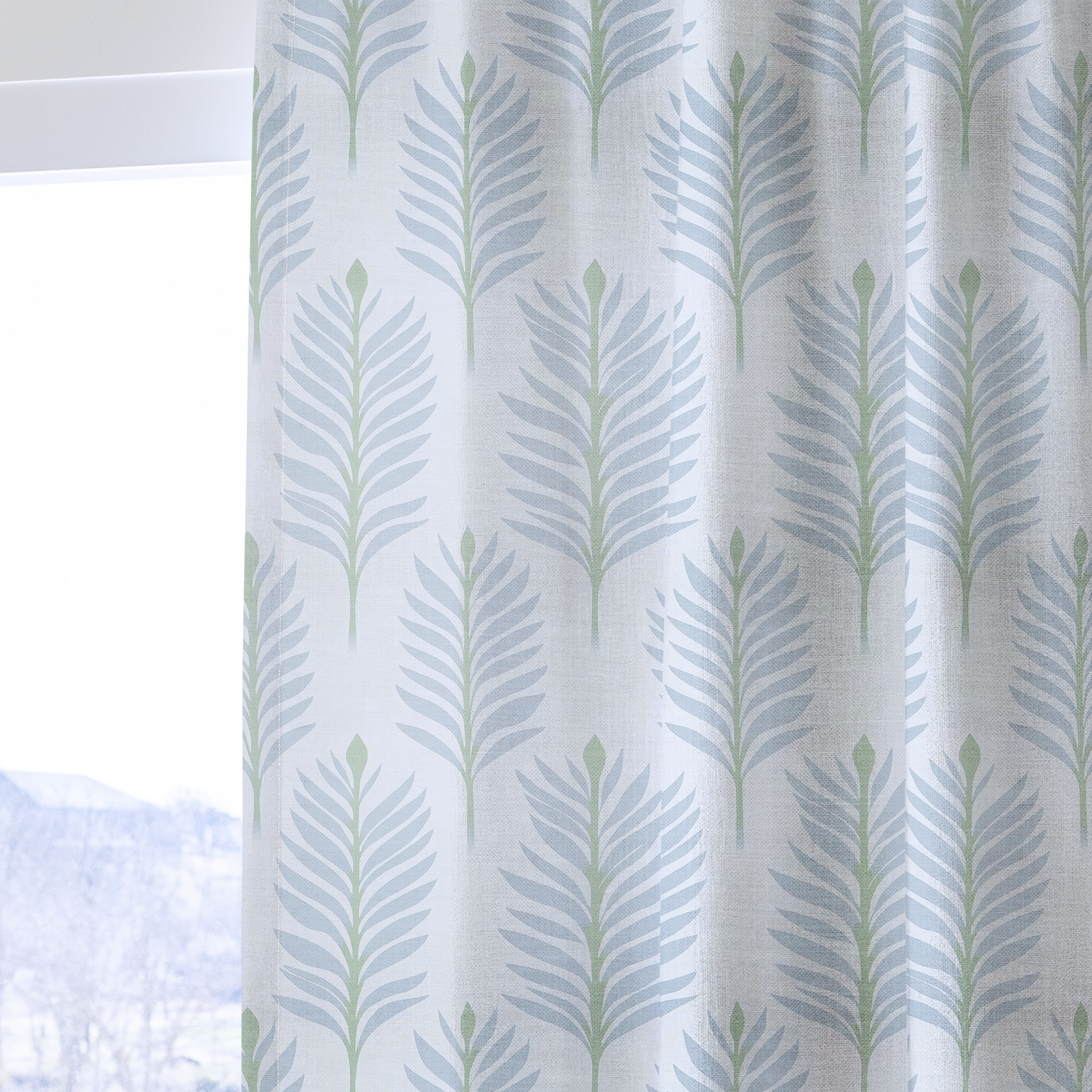 Palm Promenade - Drapery — one panel