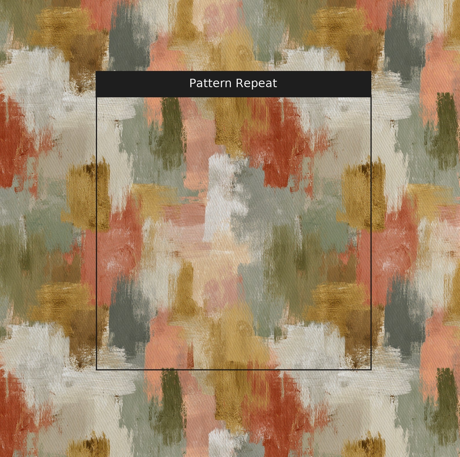 The Iris Fabric by the Yard — pattern repeat