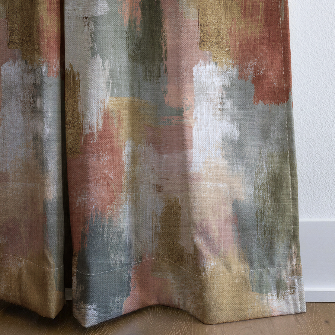 The Iris - Drapery — corner closeup