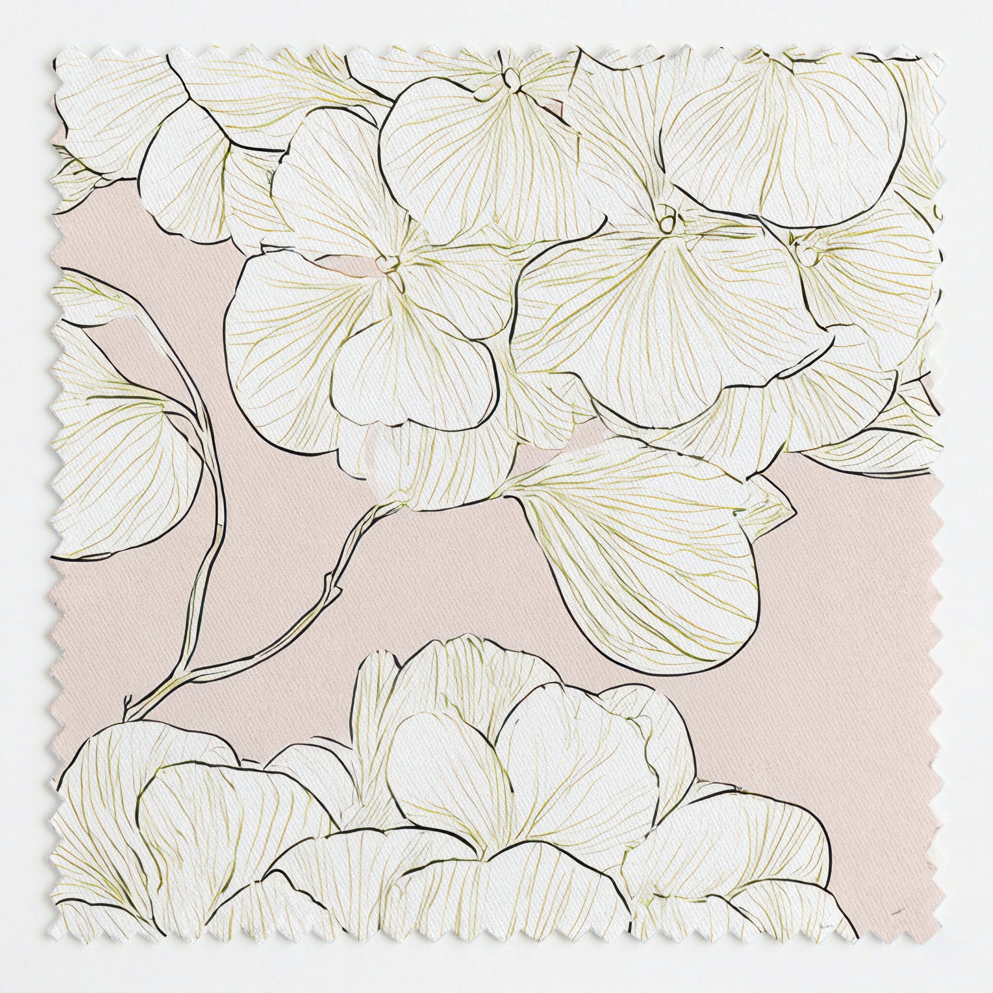 Think Pink Hydrangea Fabric by the Yard