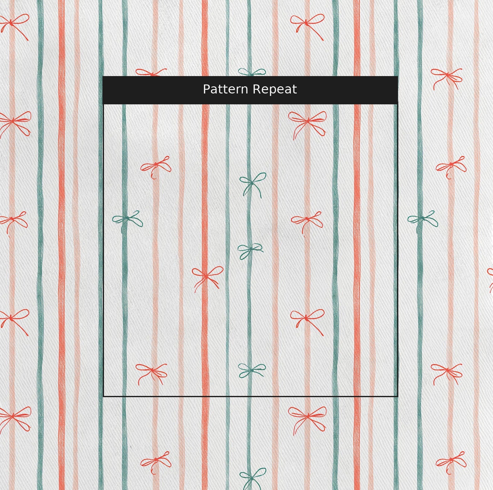 Sweet Stripes Fabric by the Yard — pattern repeat