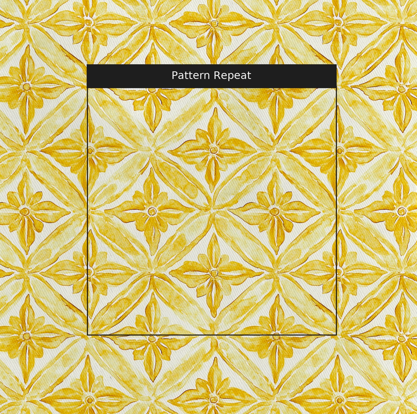 Golden Siena Fabric by the Yard — pattern repeat
