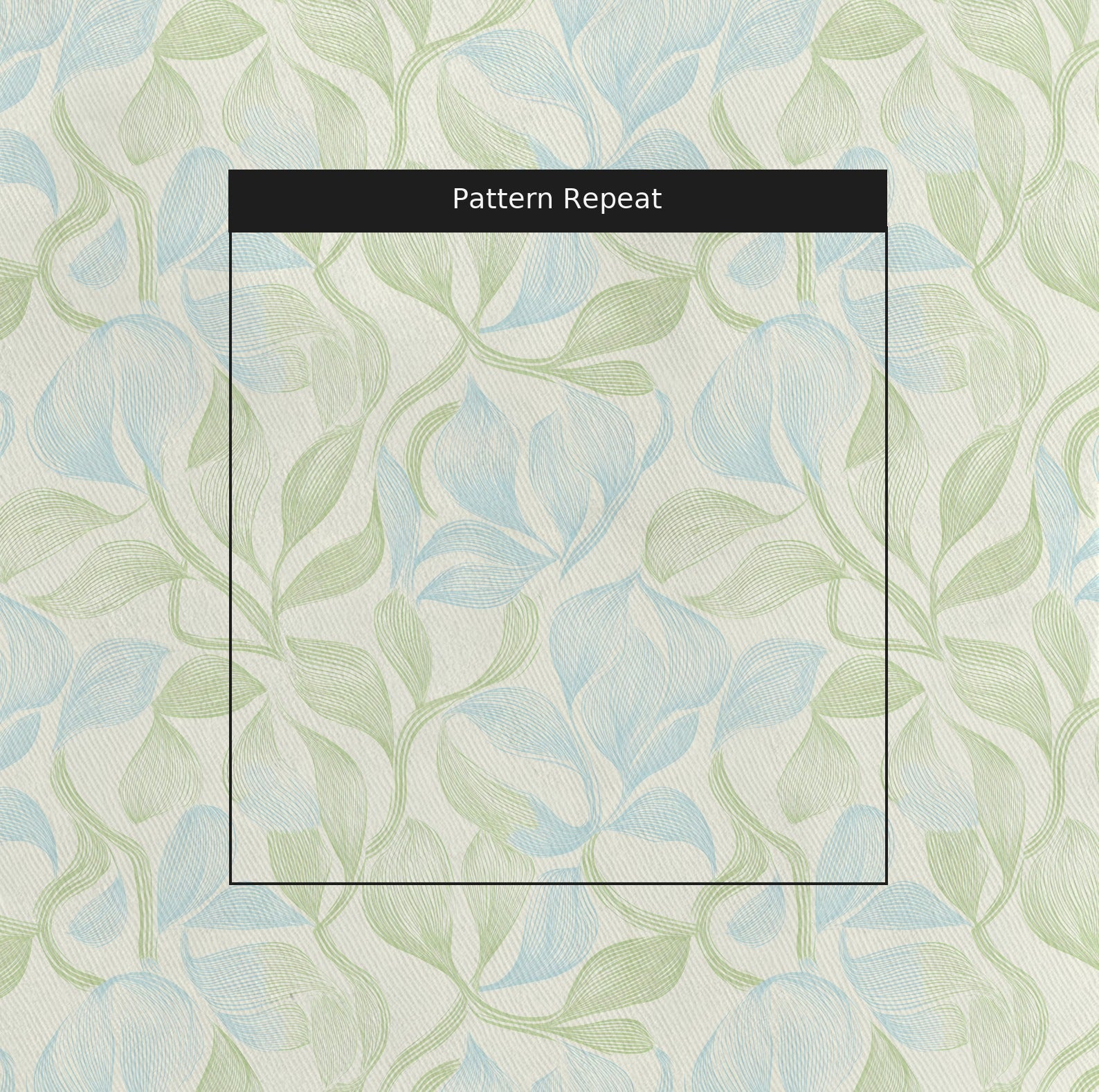 Blue Vinyl Fabric by the Yard — pattern repeat