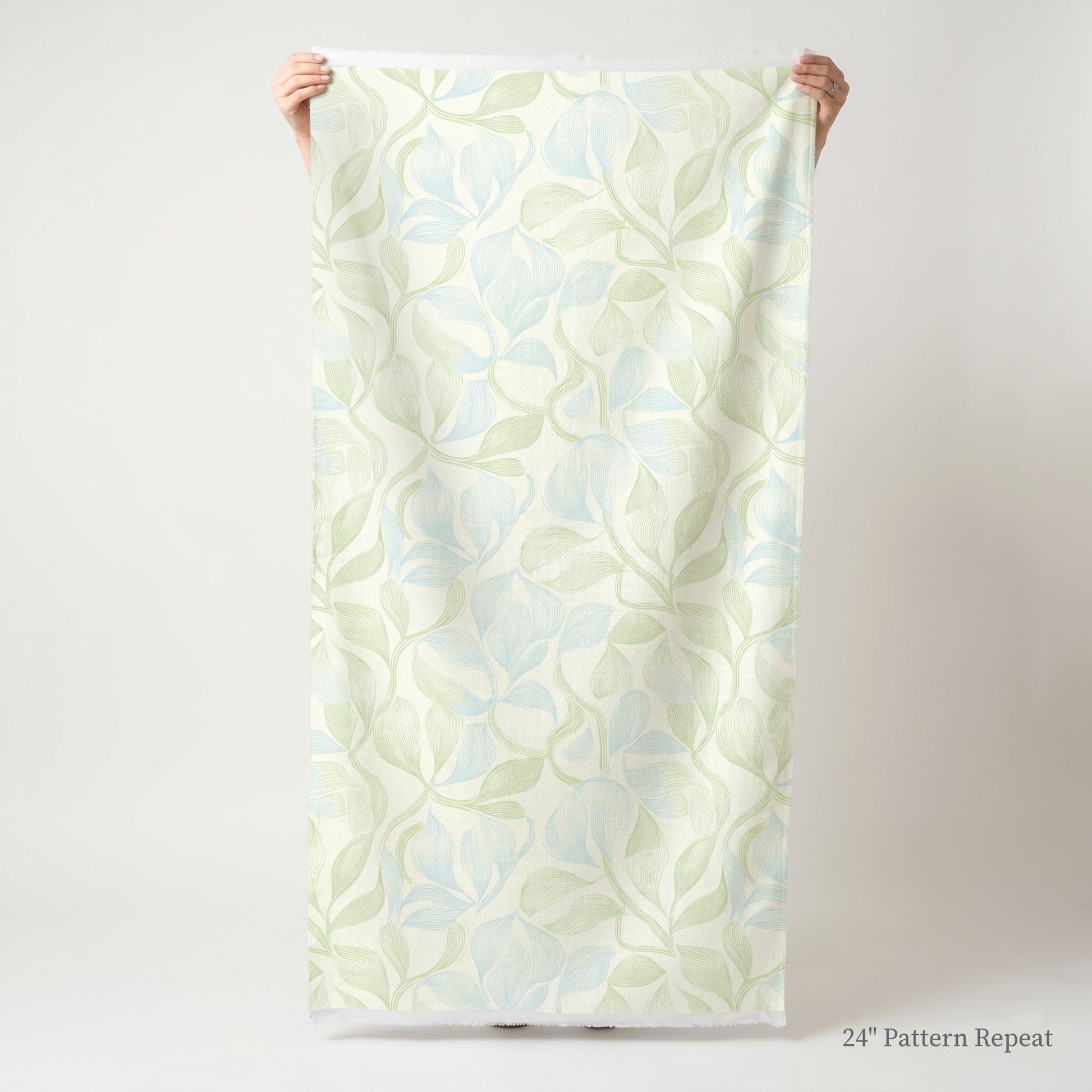 Blue Vinyl Fabric by the Yard