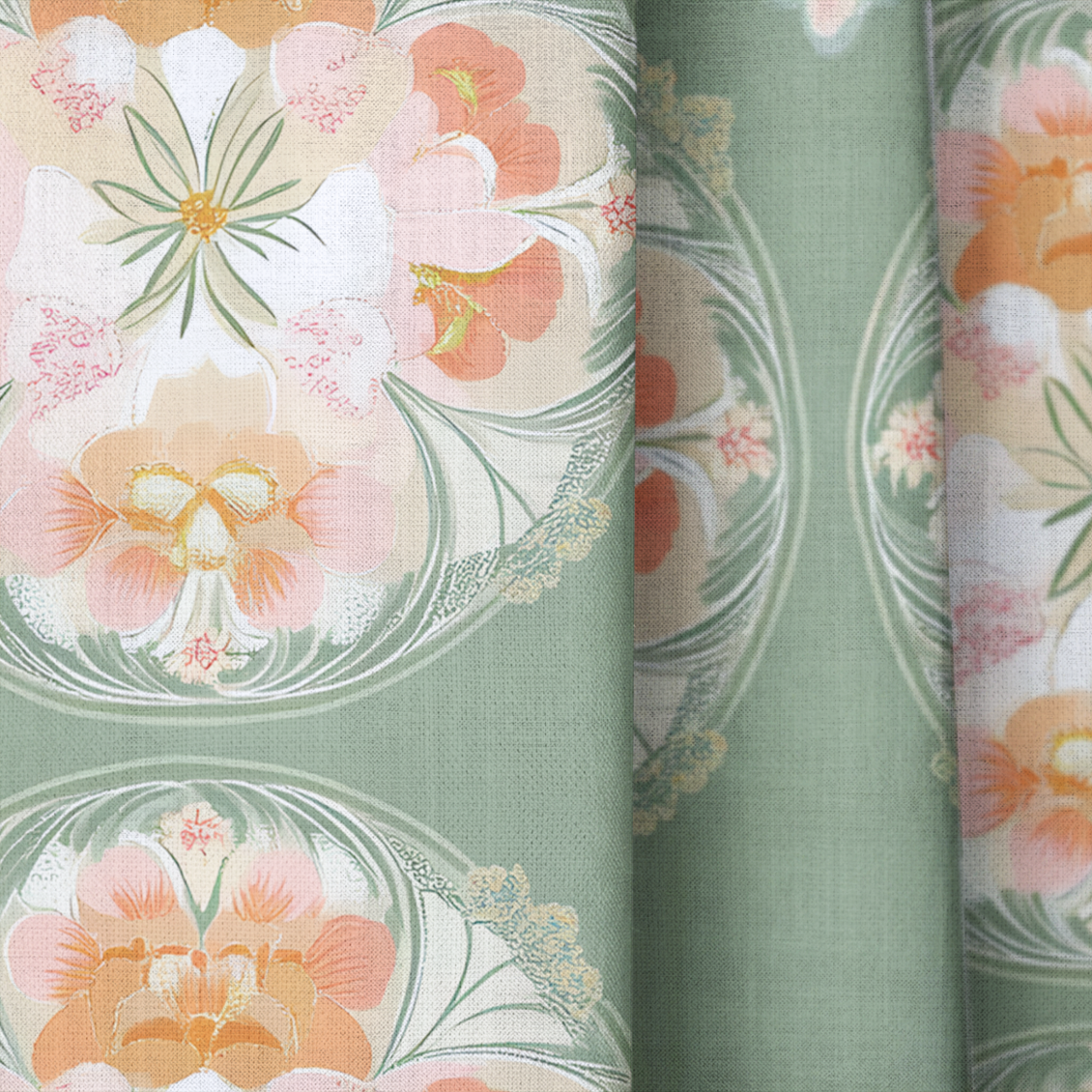 Beckett - Drapery — close up