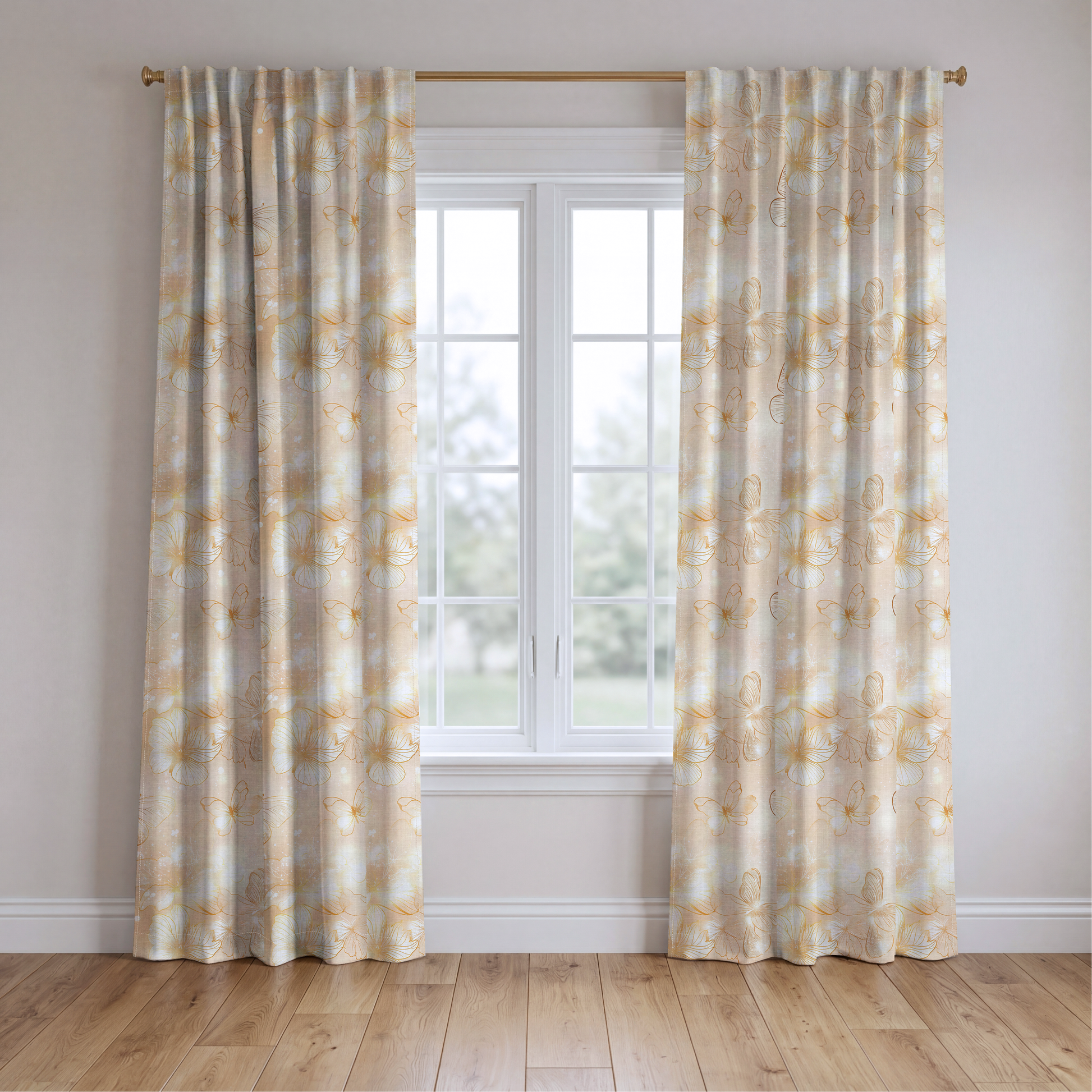 Faye - Drapery — two panels