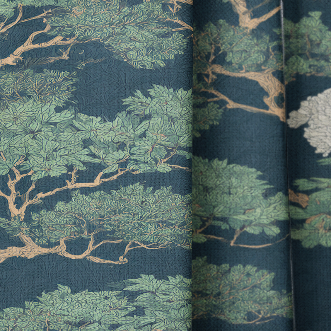 Hollis Grove - Drapery — close up