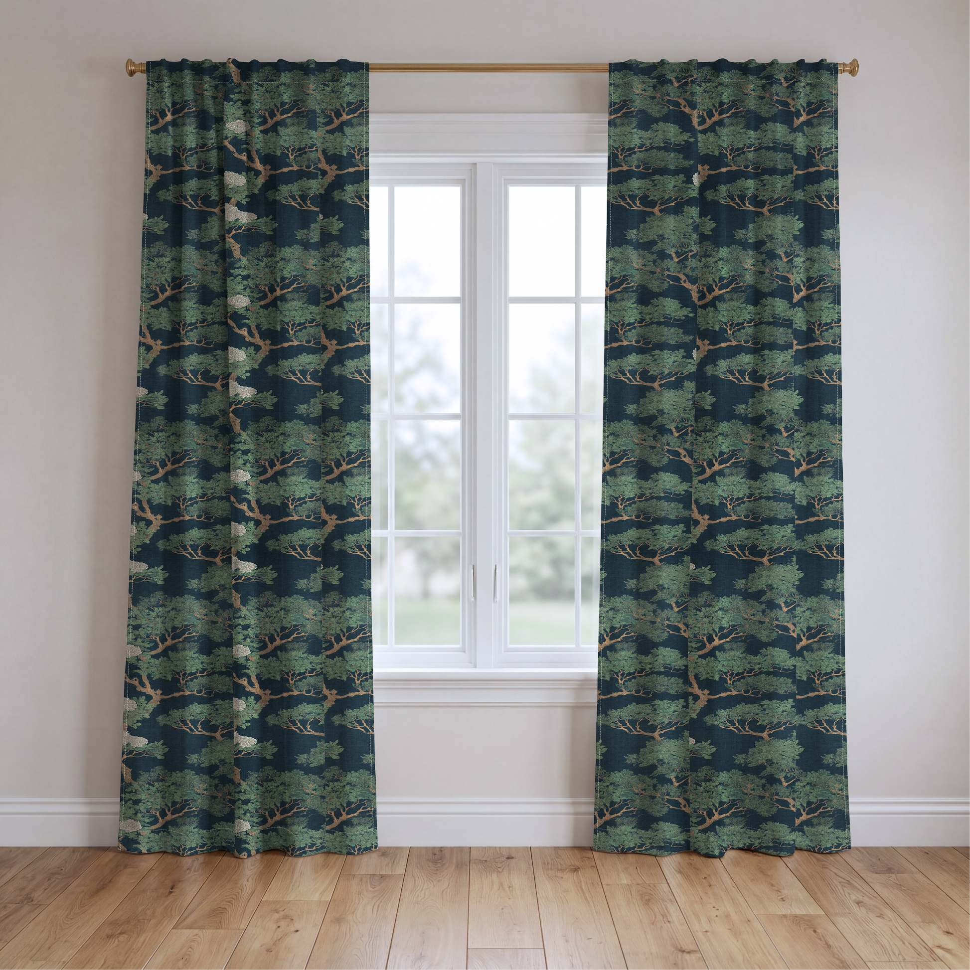 Hollis Grove - Drapery — two panels