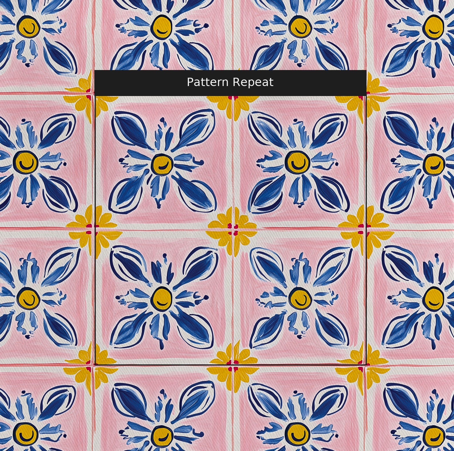 Italian Ice Fabric by the Yard — pattern repeat