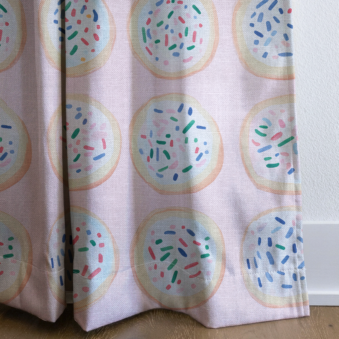 Confetti Cookies - Drapery — corner closeup