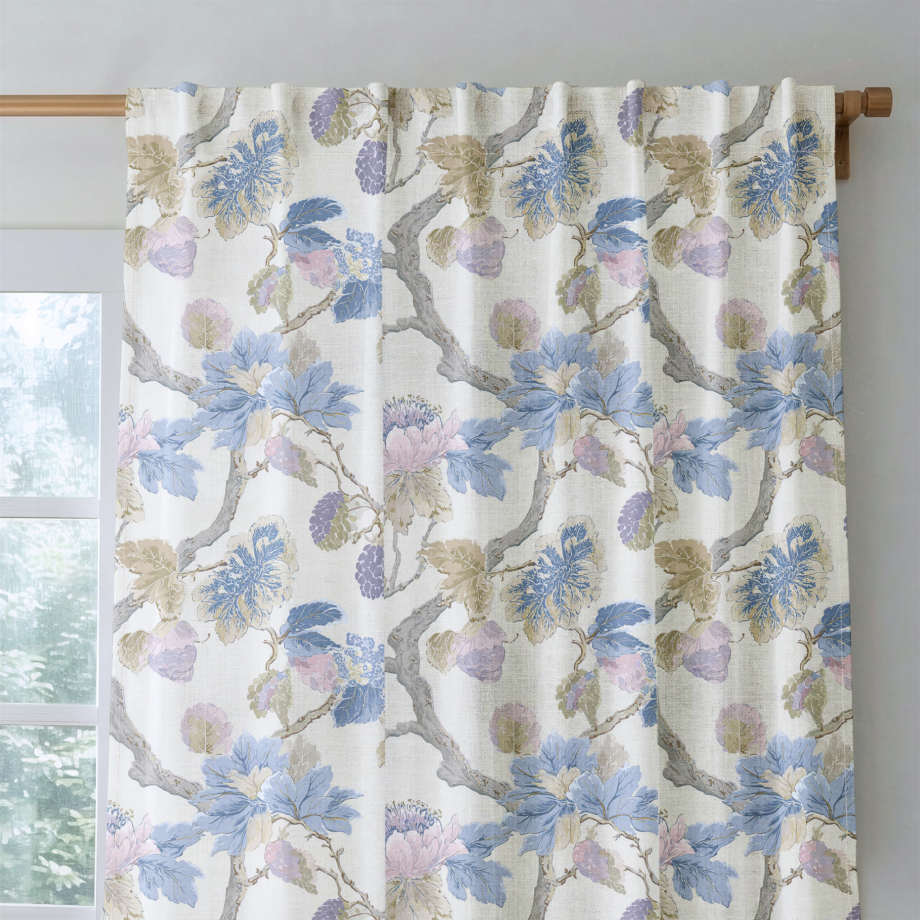 Blackberry & Bloom - Drapery — rod