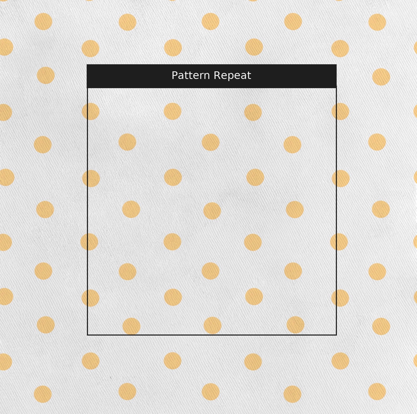 Orange Hannah Fabric by the Yard — pattern repeat