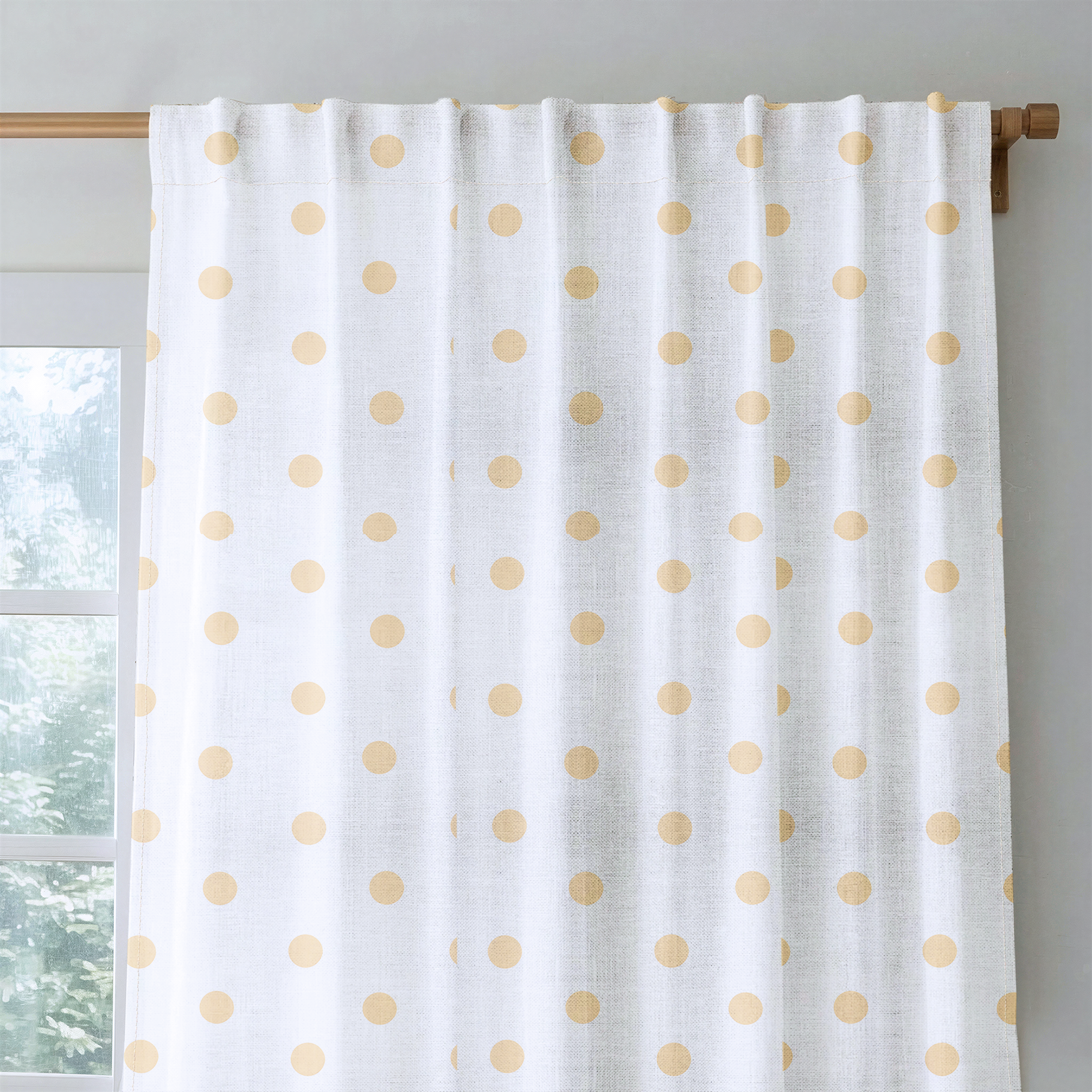 Orange Hannah - Drapery — rod