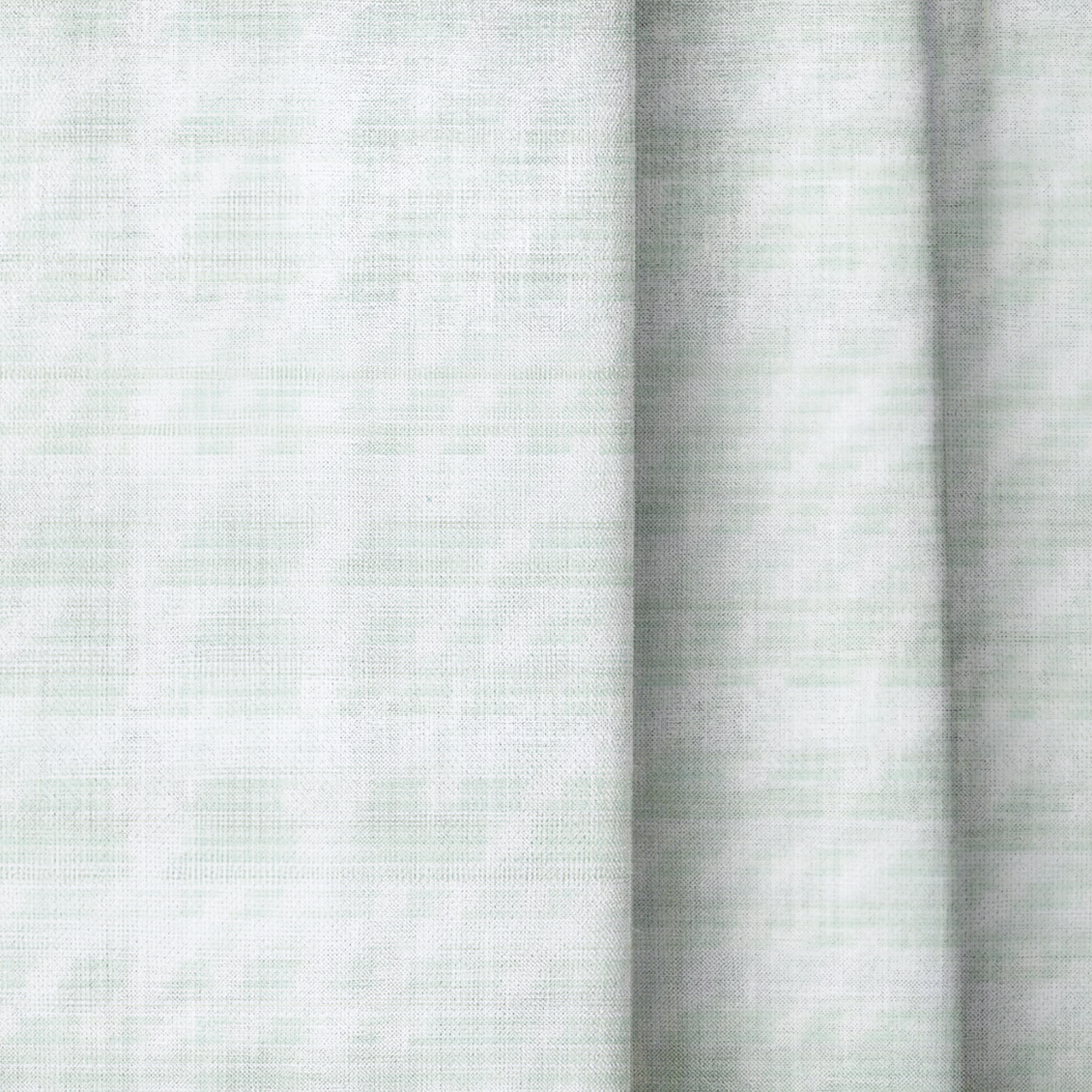 Sage Check - Drapery — close up