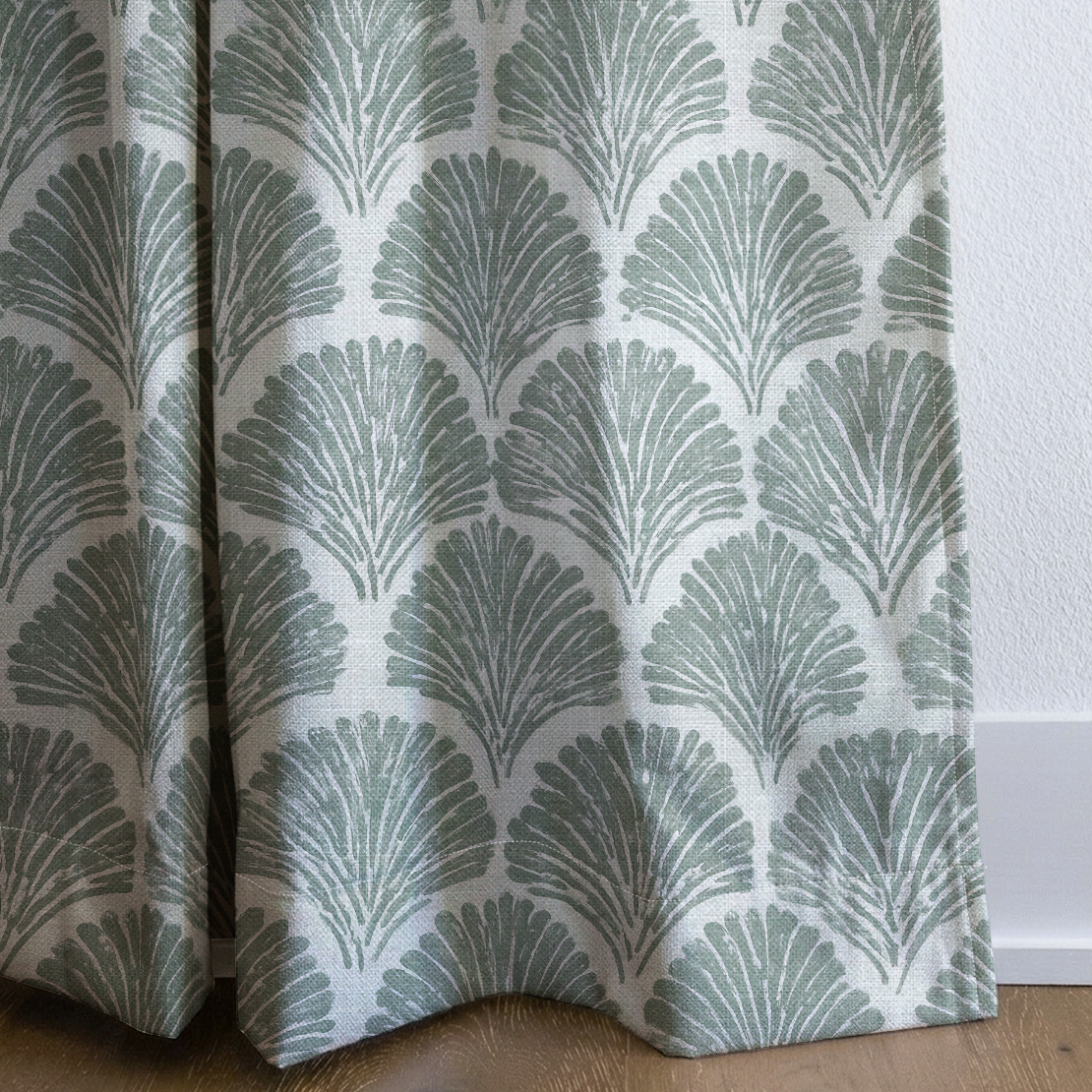 Sage Shell - Drapery — corner closeup