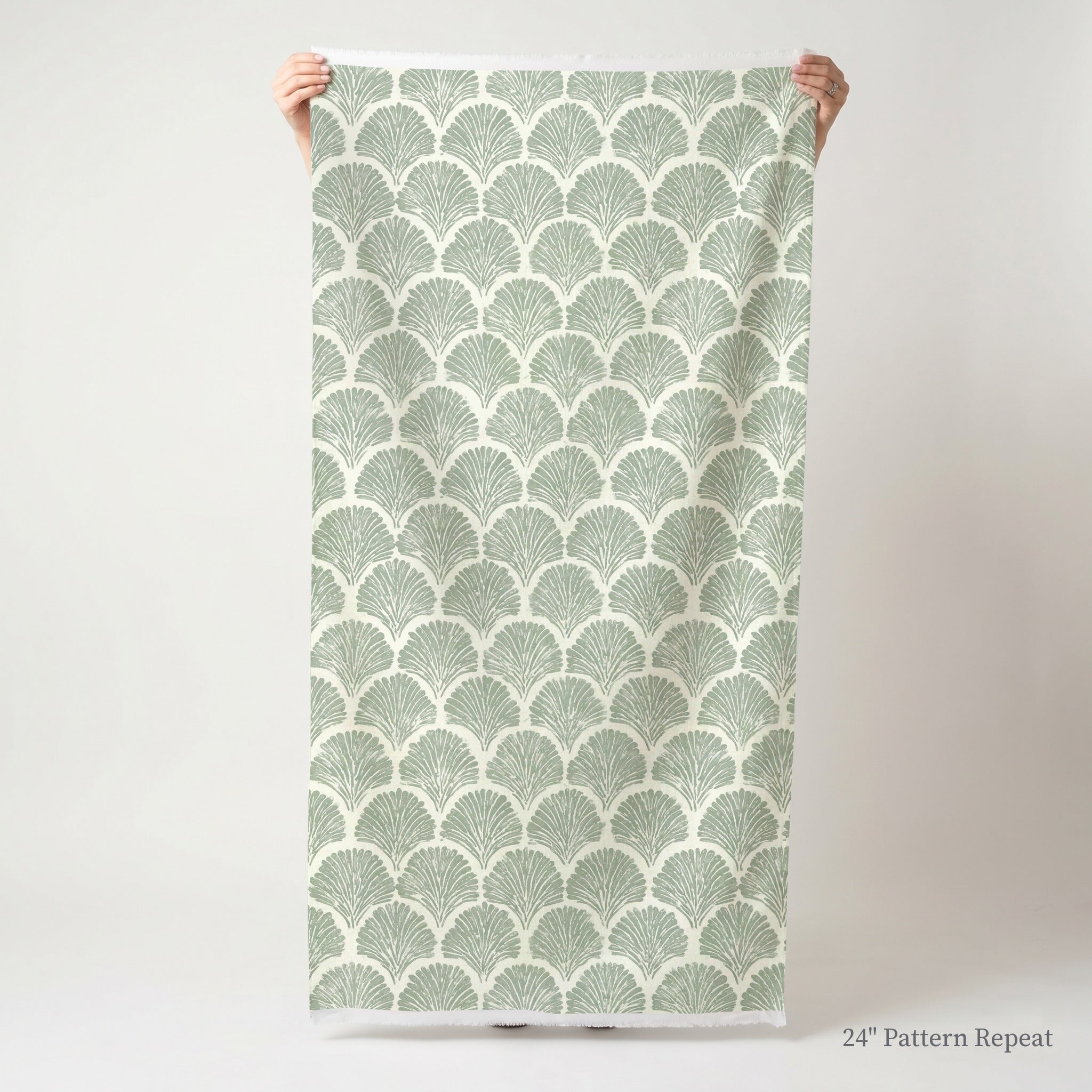 Sage Shell Fabric by the Yard