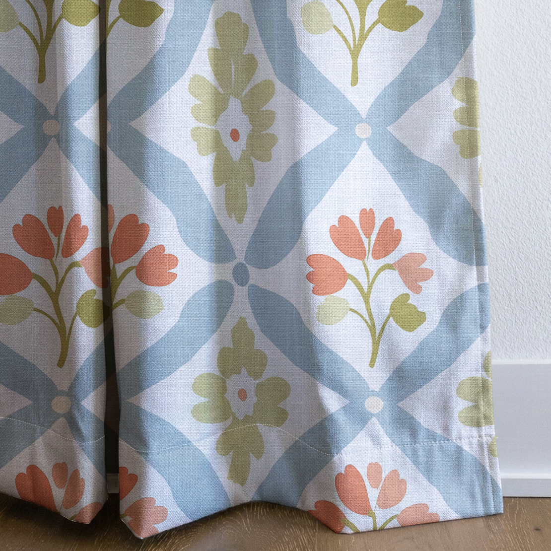 Robyn's Garden - Drapery — corner closeup