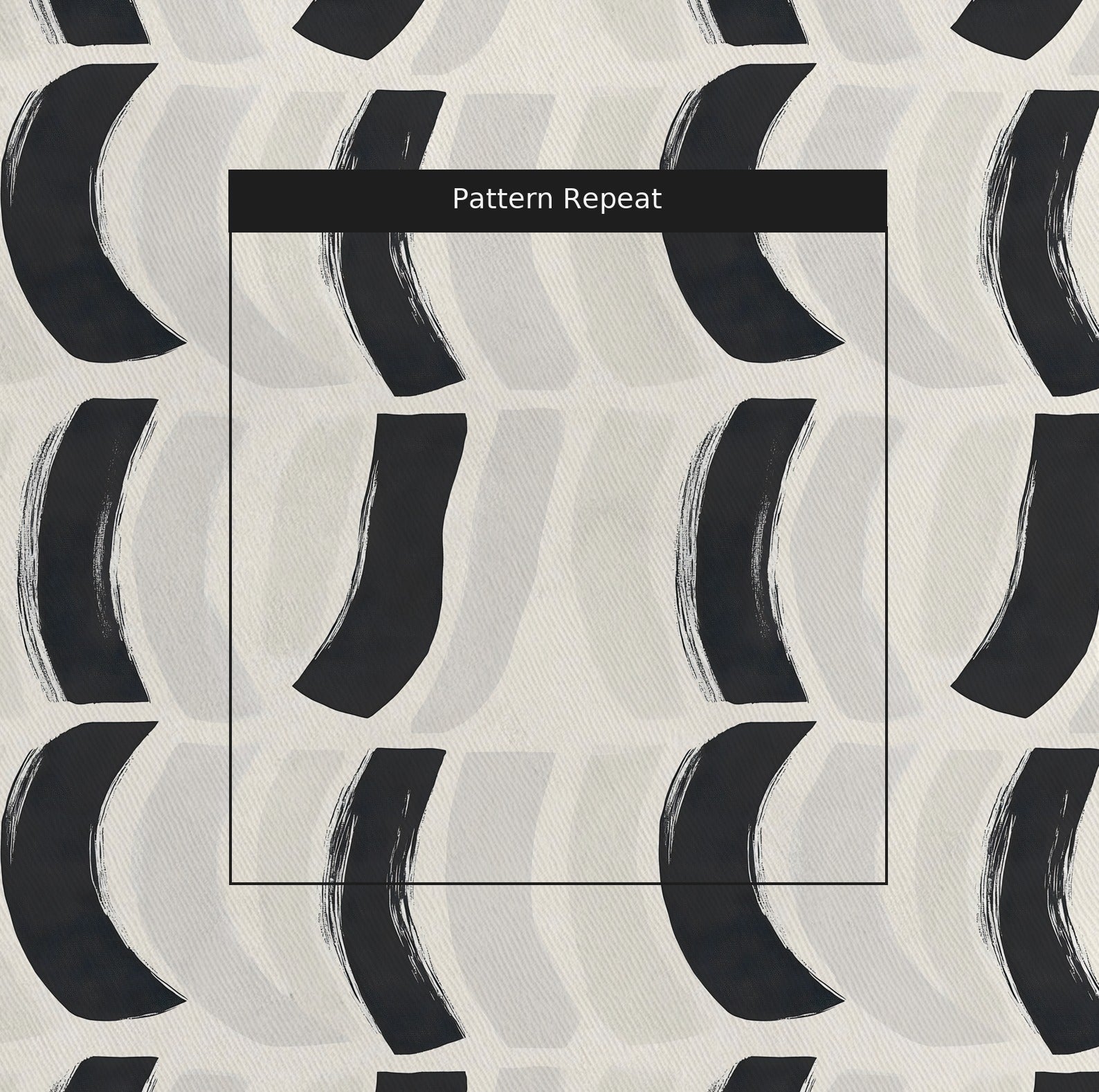Monochrome Mood Fabric by the Yard — pattern repeat