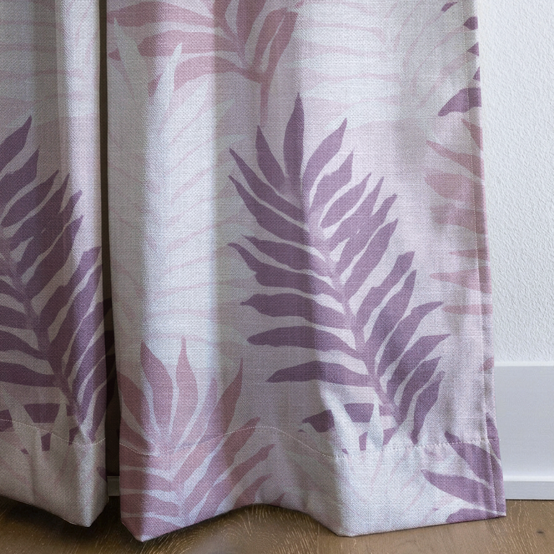Coastal Mauve - Drapery — corner closeup