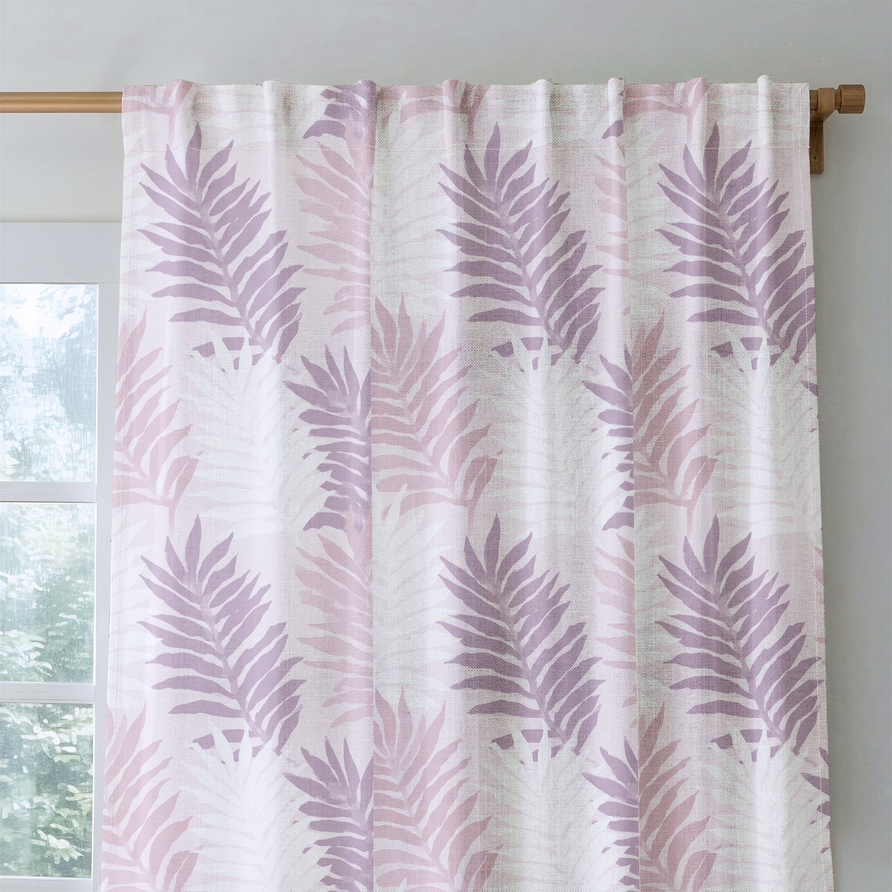Coastal Mauve - Drapery — rod