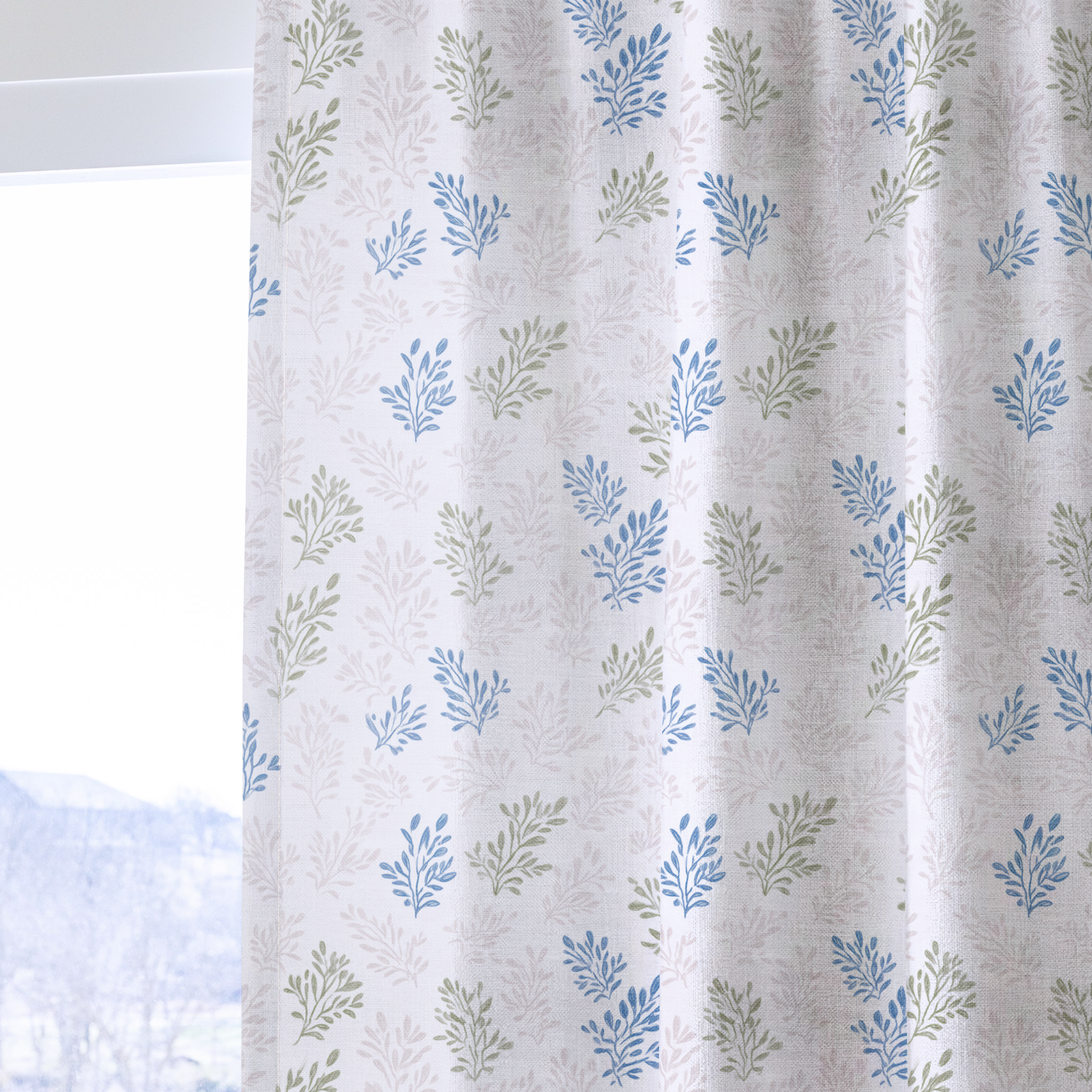 Blushing Botanicals - Drapery — one panel