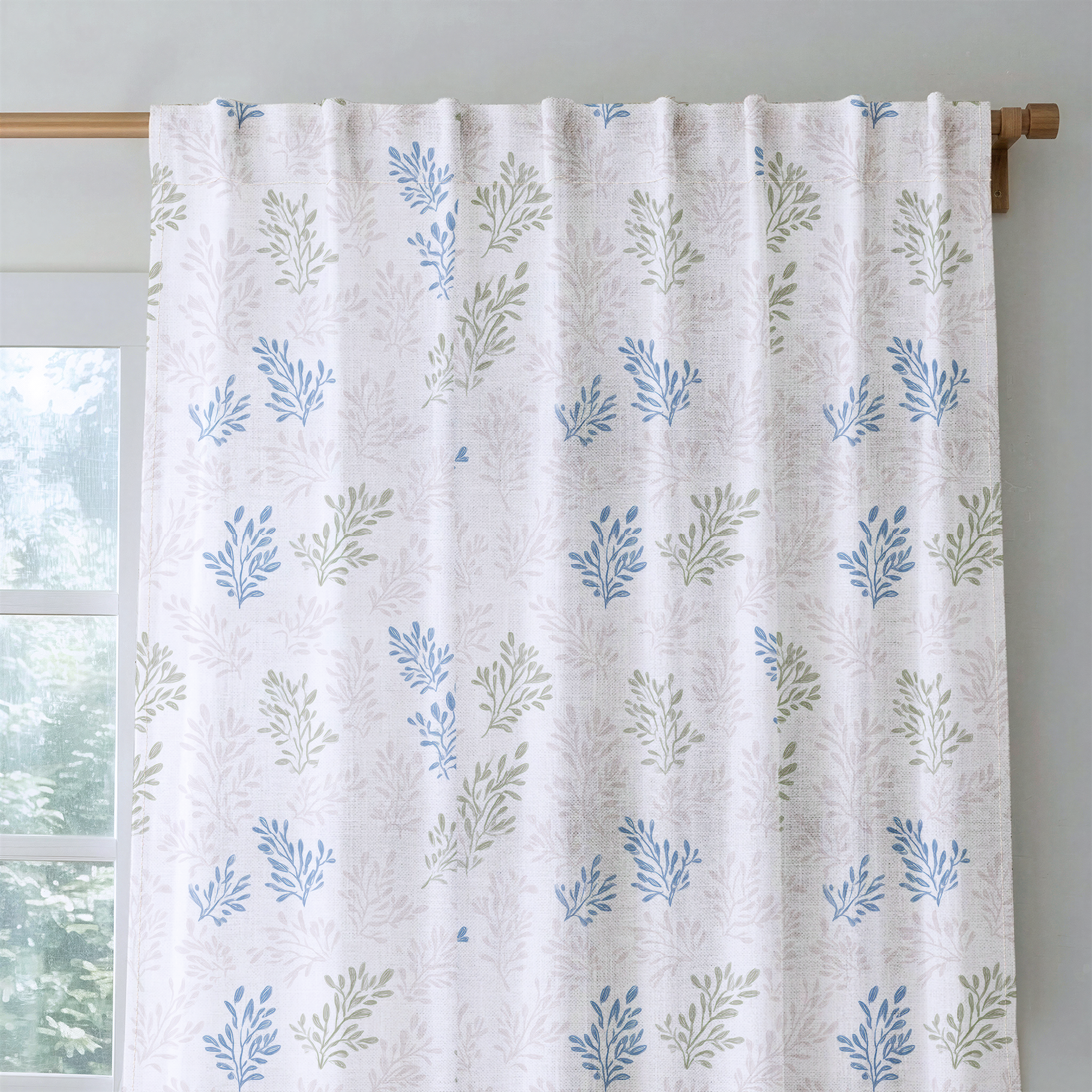Blushing Botanicals - Drapery — rod
