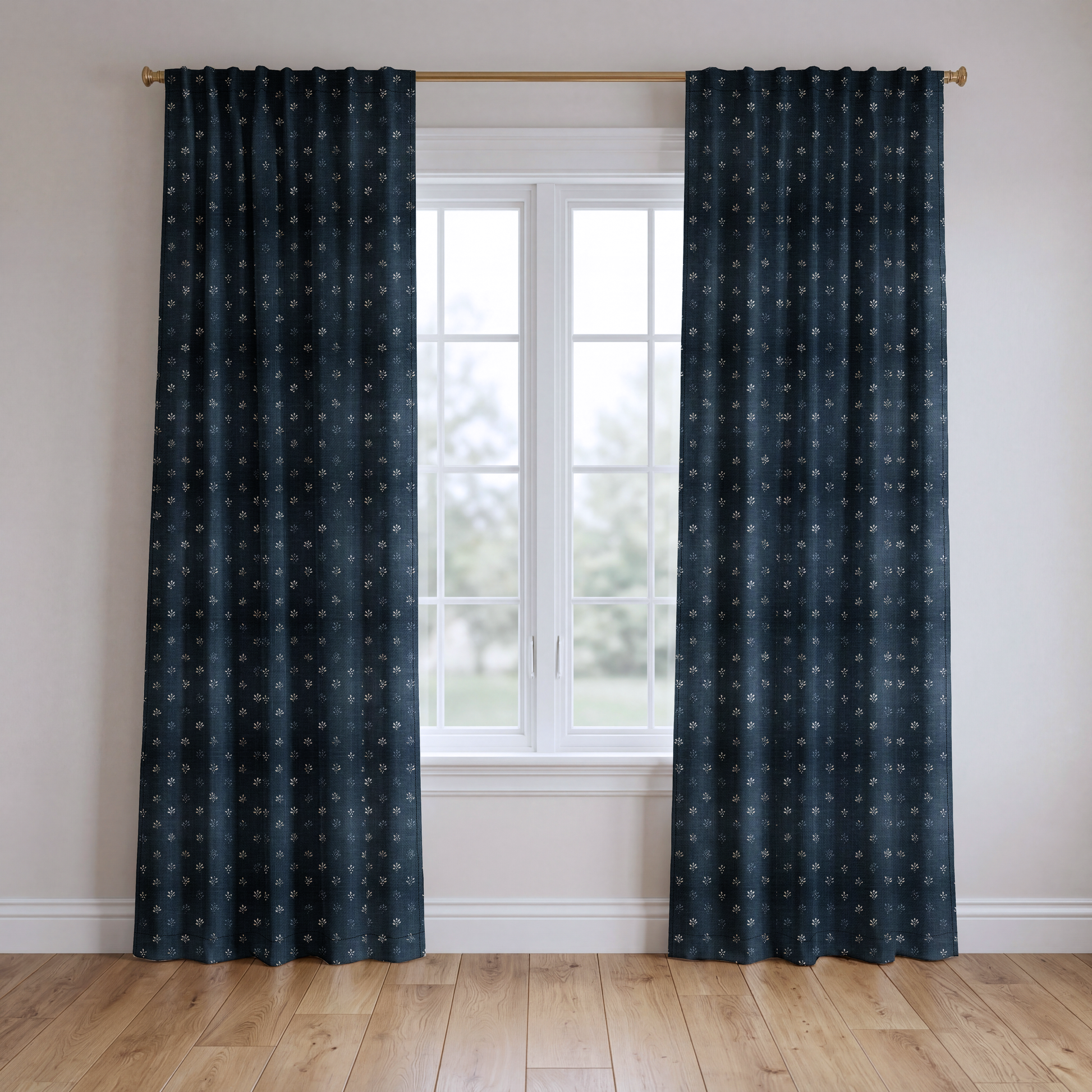 Heather Bloom - Drapery — two panels
