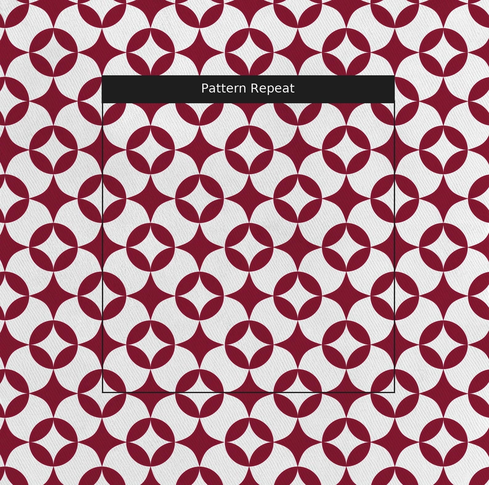 Radiant Badge Motif Fabric by the Yard — pattern repeat