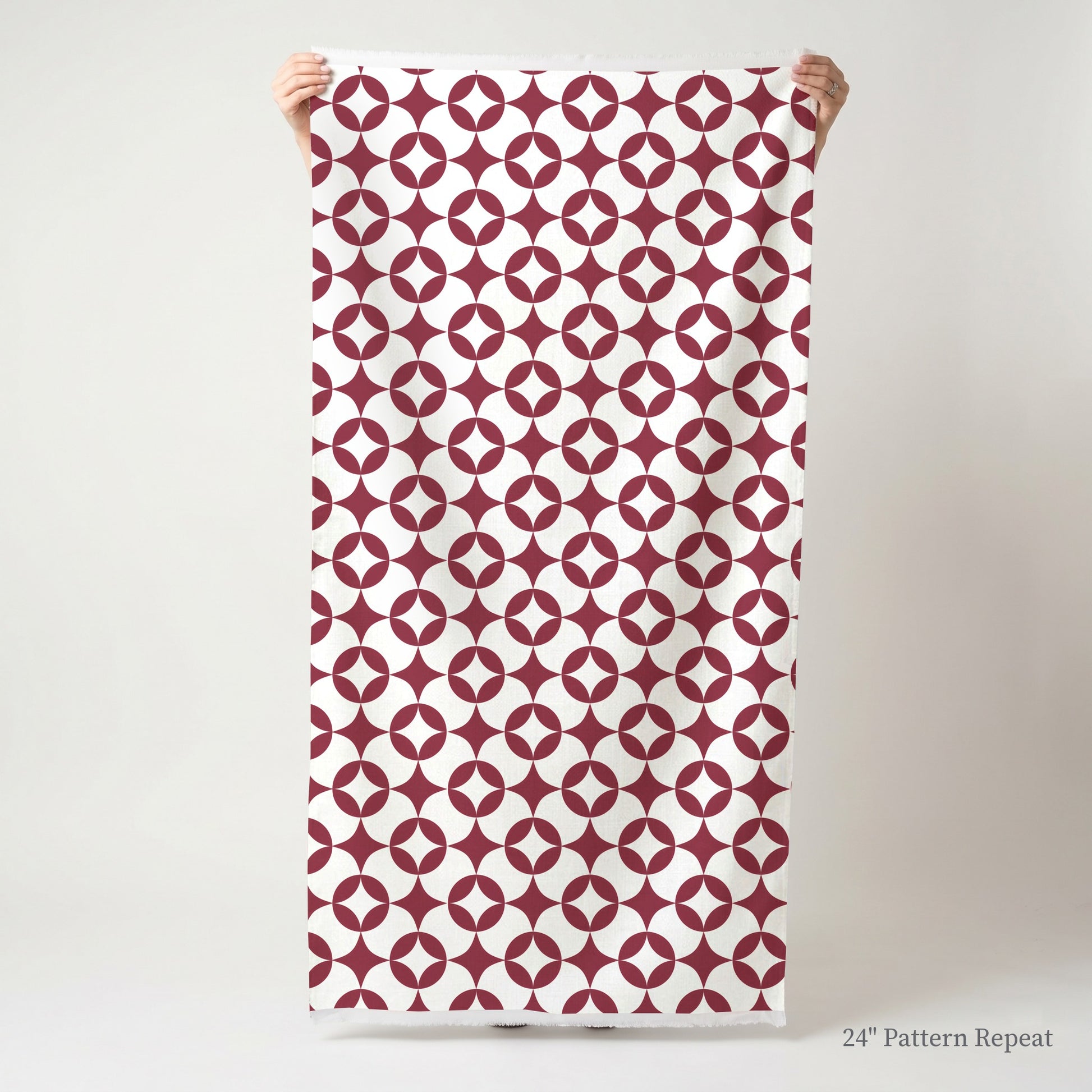 Radiant Badge Motif Fabric by the Yard