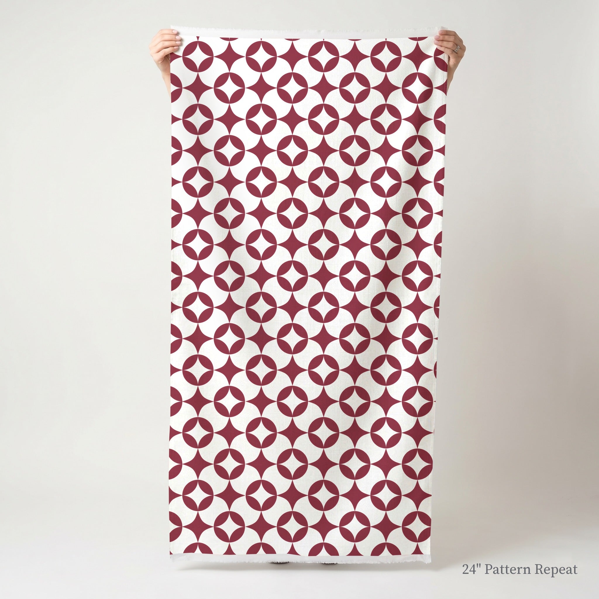 Radiant Badge Motif Fabric by the Yard
