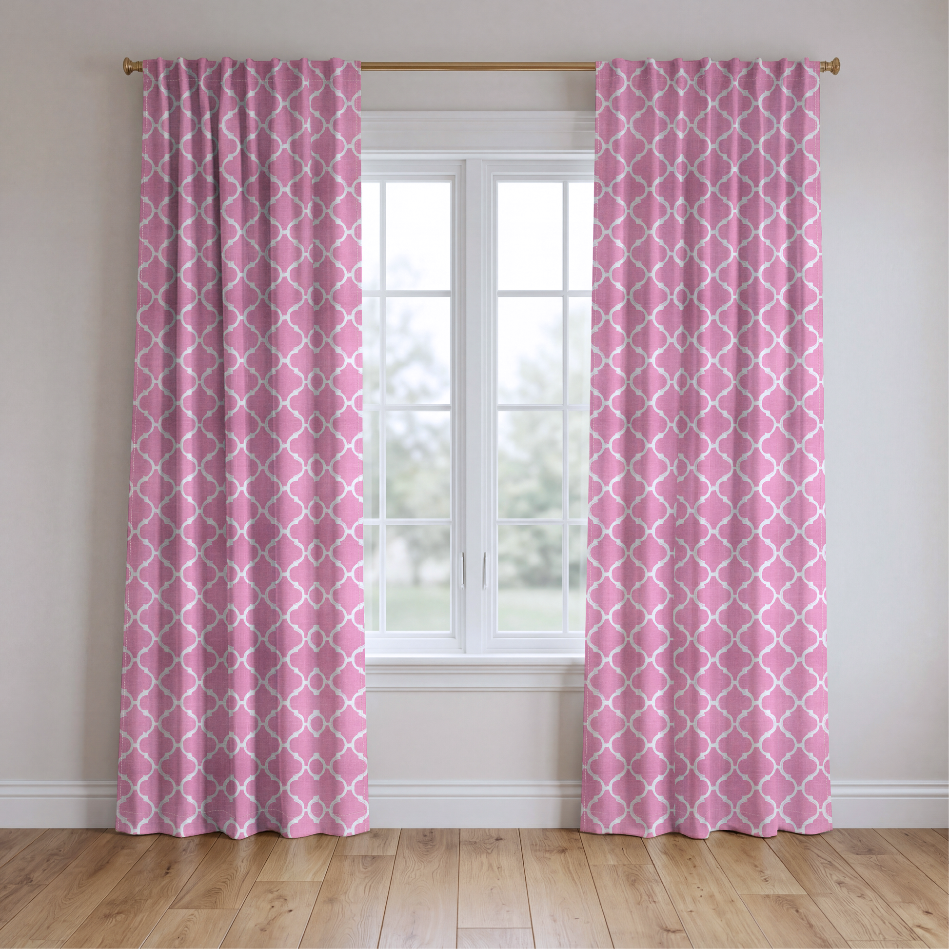 Petal Lattice - Drapery — two panels