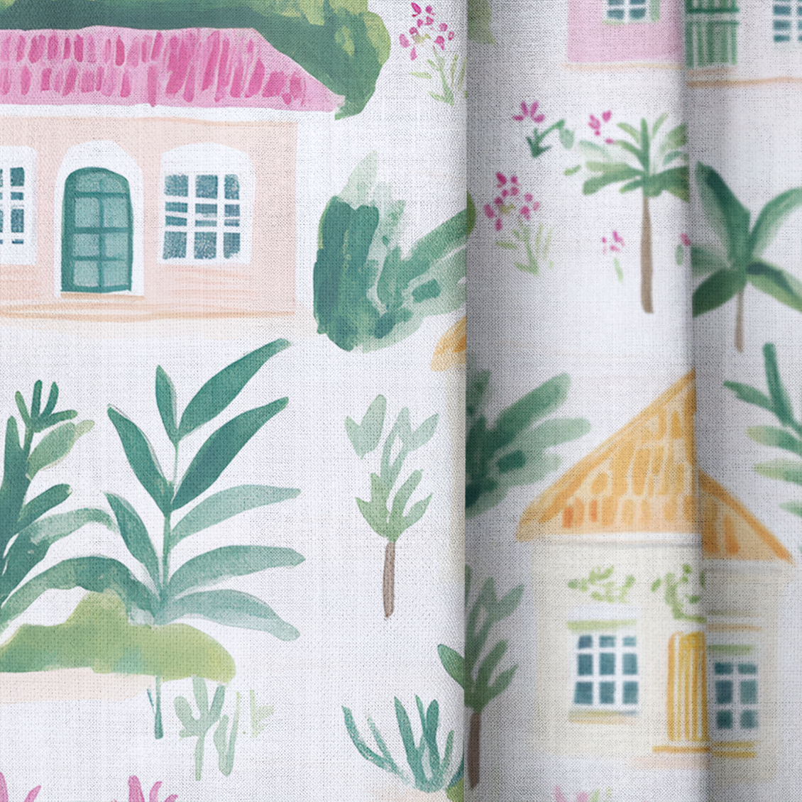 Seaside Village - Drapery — close up